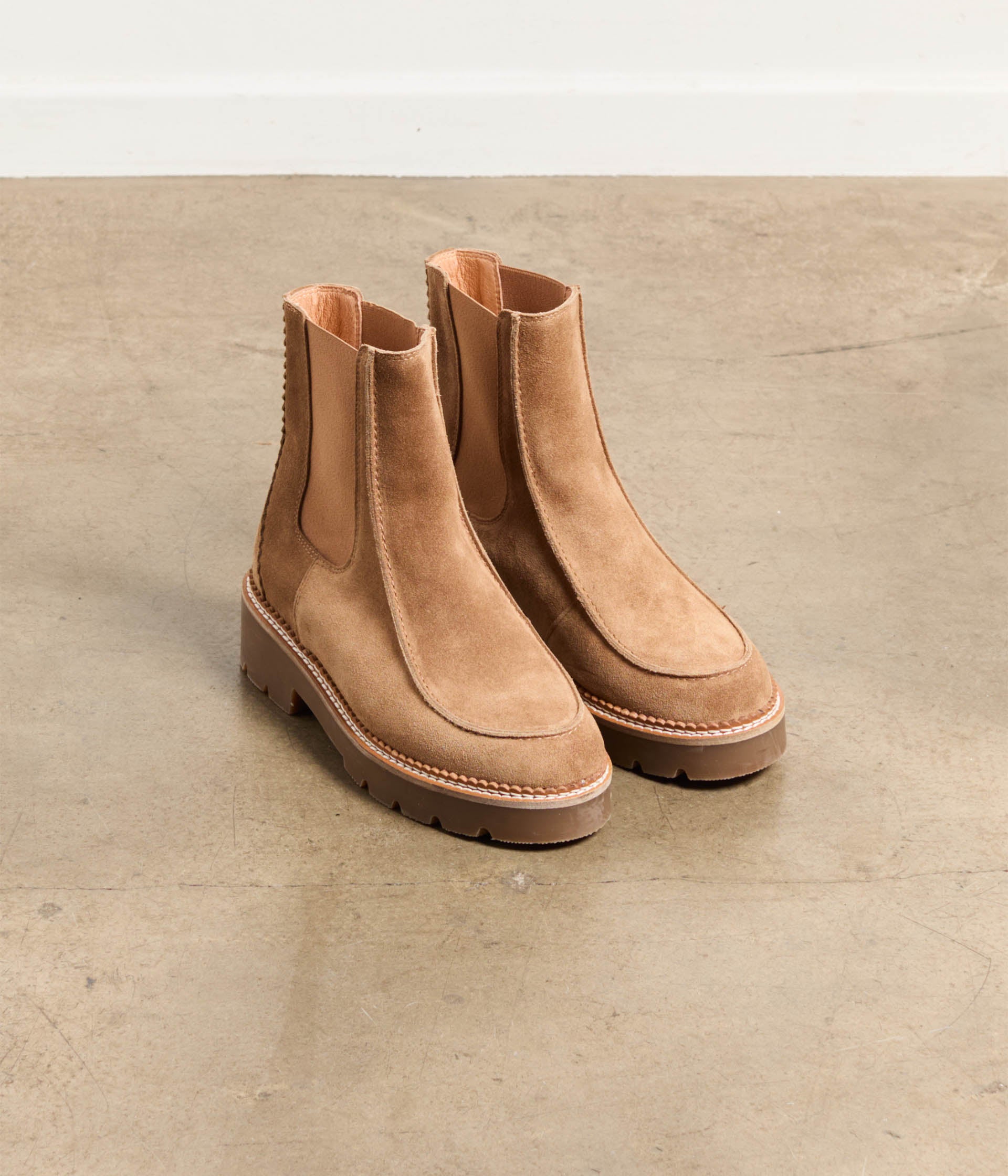 Chelsea boots beiges Rhéa