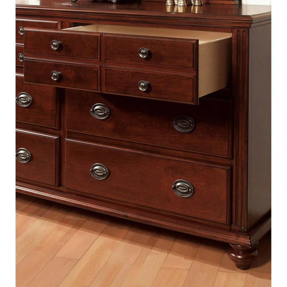Williams Home Furnishing Gabrielle II C. King Bed in Cherry Finish