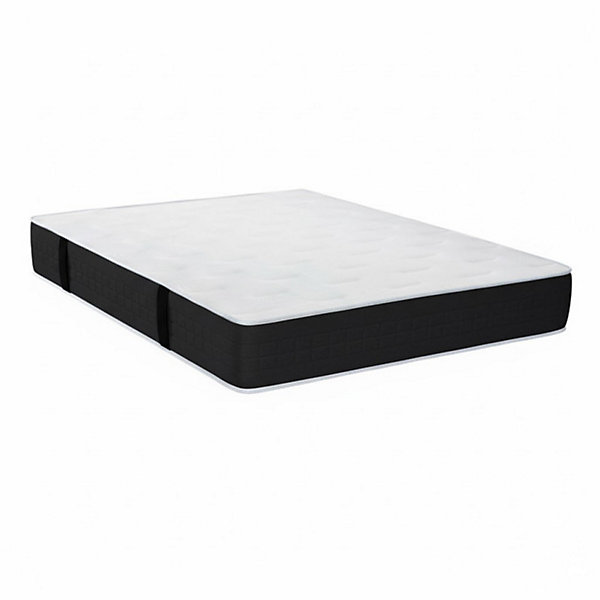 Ensemble Essenzia ORION Naturel 1000   Sommier Tradition graphic 13 cm   Pieds 90x200 Anthracite Ressorts