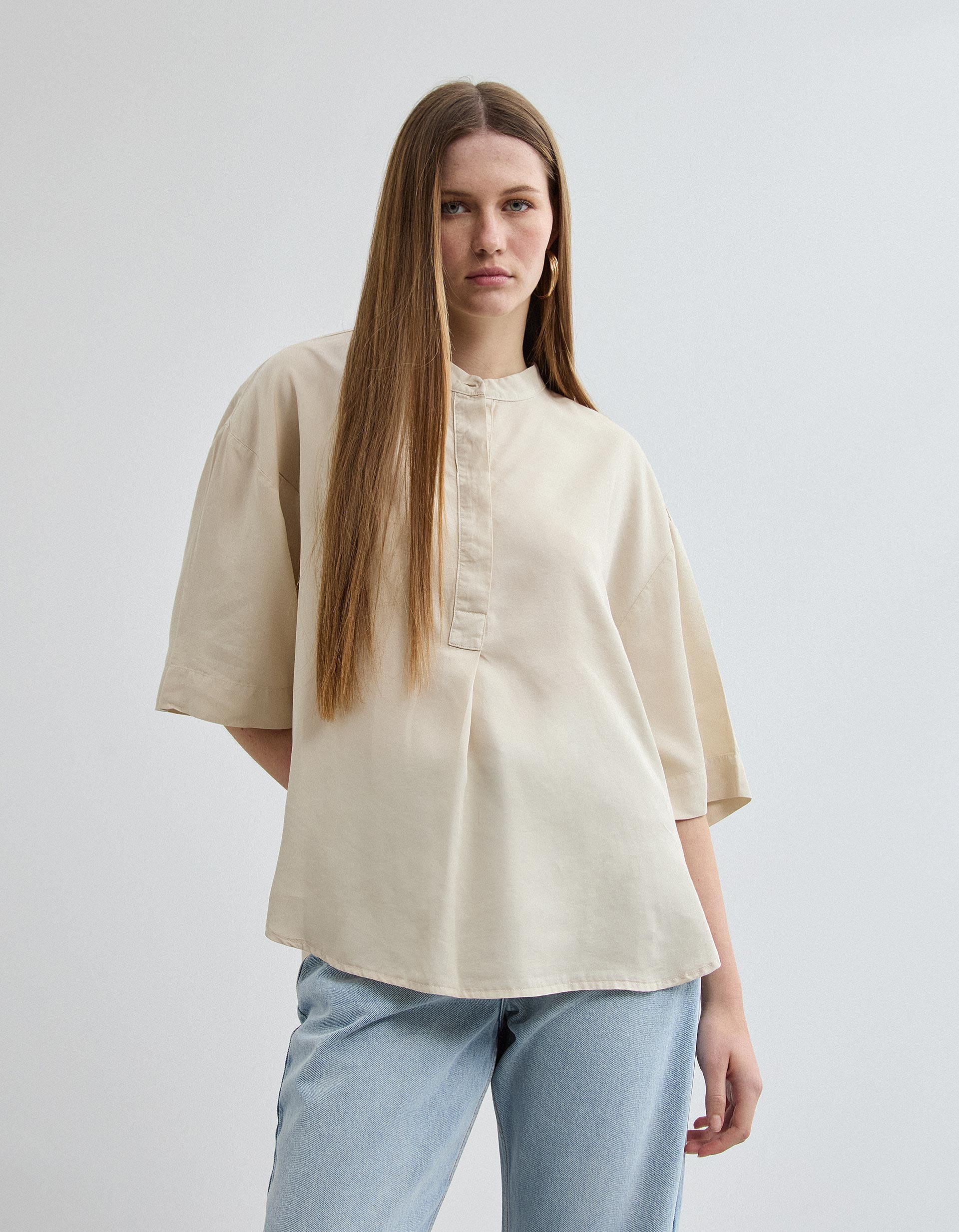 Blusa Liocel, Mulher, Bege Claro