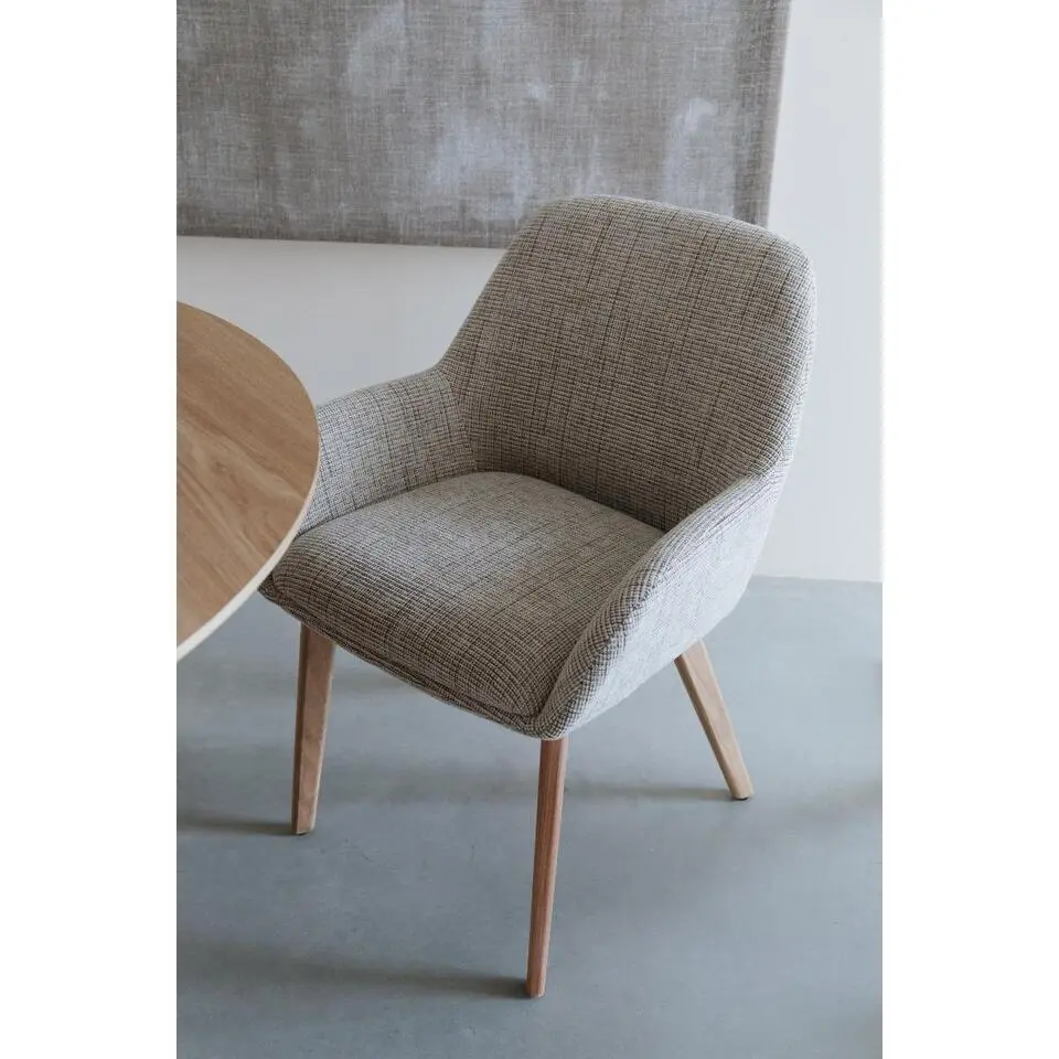 Puur - Callie eetkamerstoel poot hout - bruin