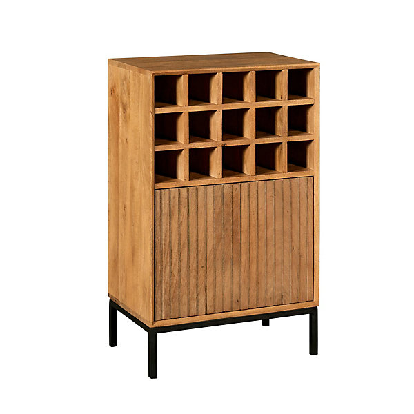 Minibar salon en bois 1 porte 1 casier CORTINA