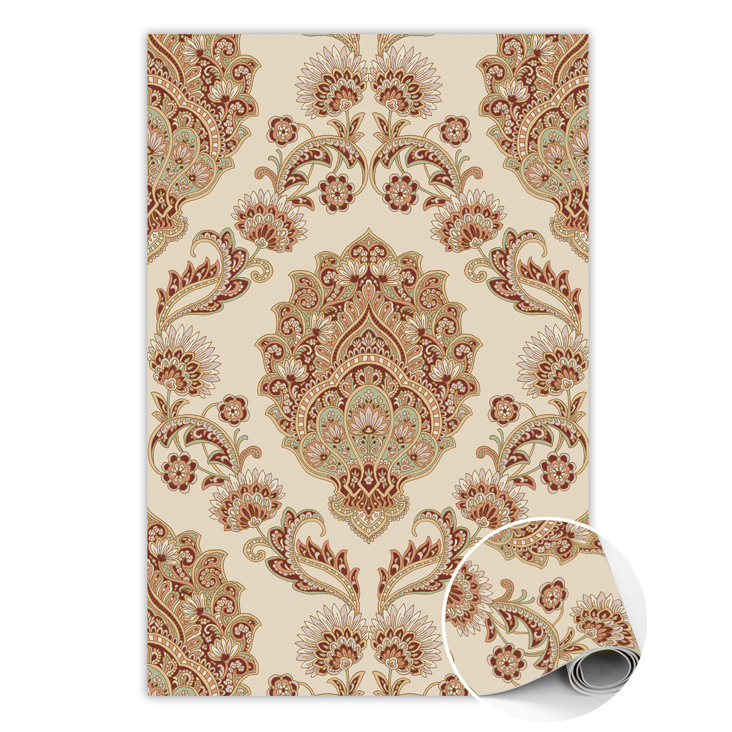 Dywan winylowy do domu 60x90 cm - styl paisley.