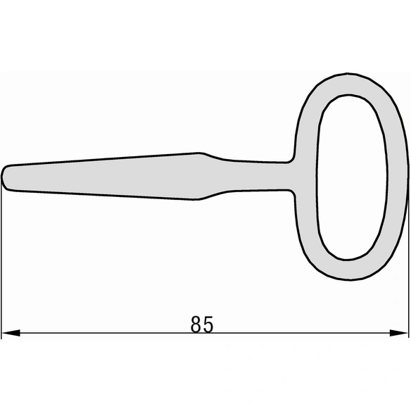 Vierkantschlüssel, Zinkdruckguss, Schlüsselgröße: Außen-Vierkant - 7 - 9 mm