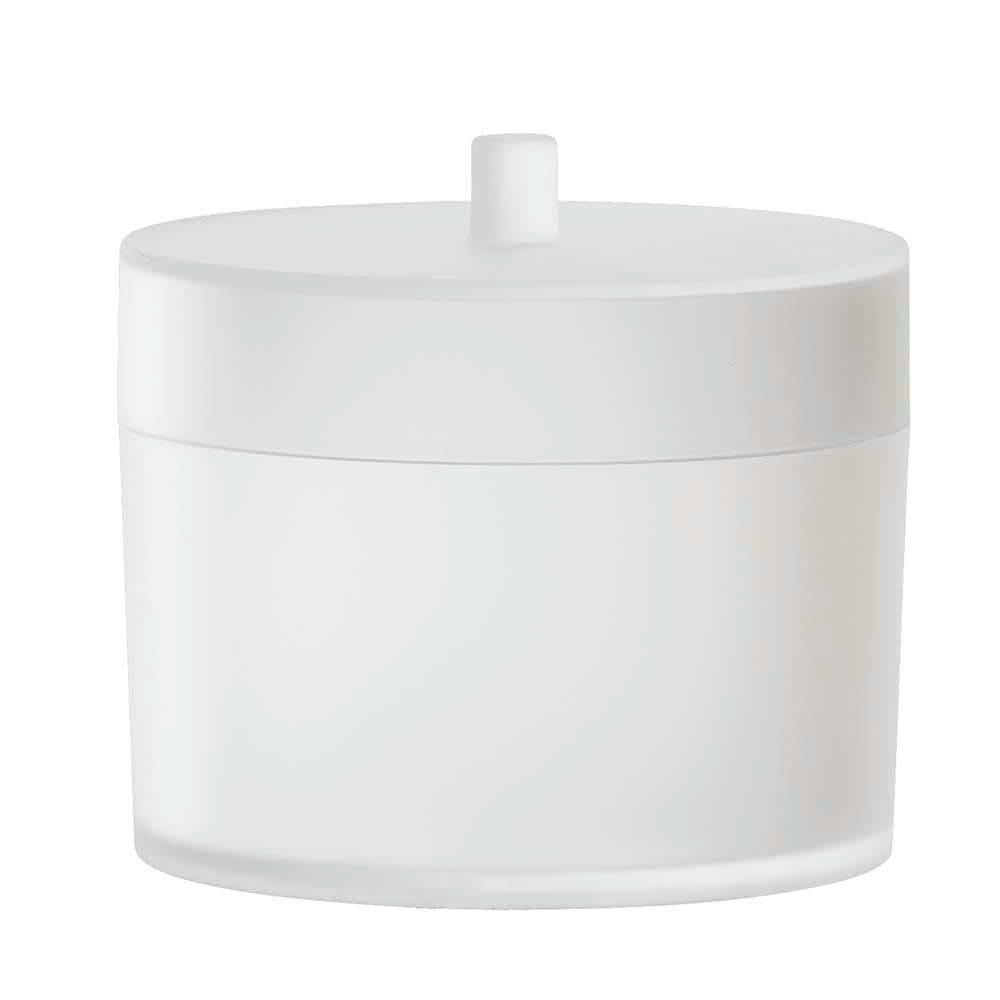 HELMAR - Pot avec couvercle blanc plastique acrylique D10cm