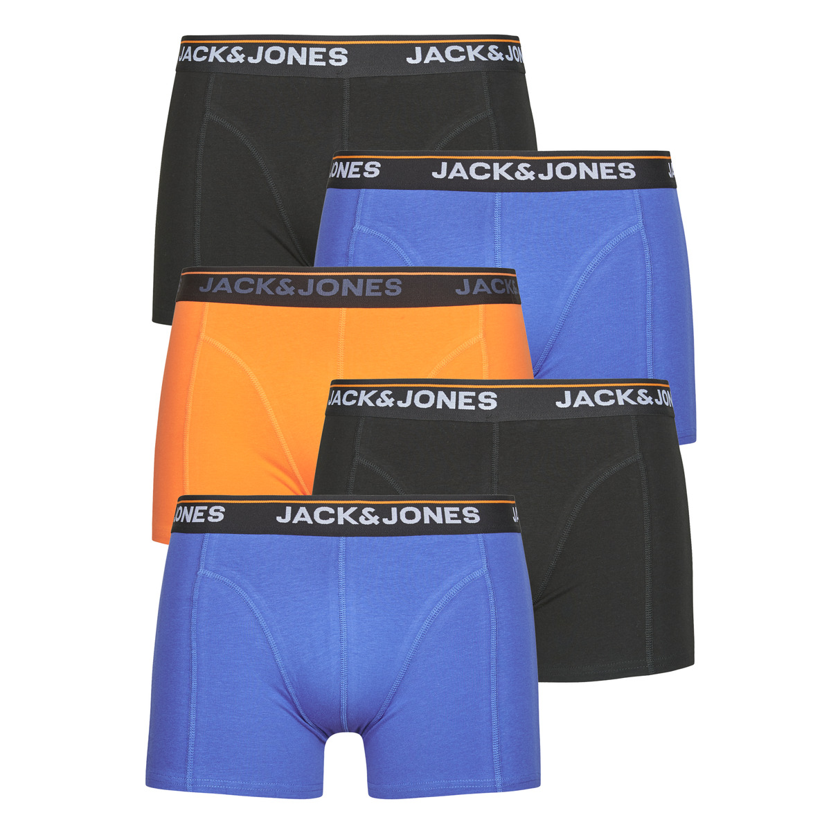 Jack & Jones - JACTHEODORE SOLID TRUNKS X5 - Black / Yellow / Blue