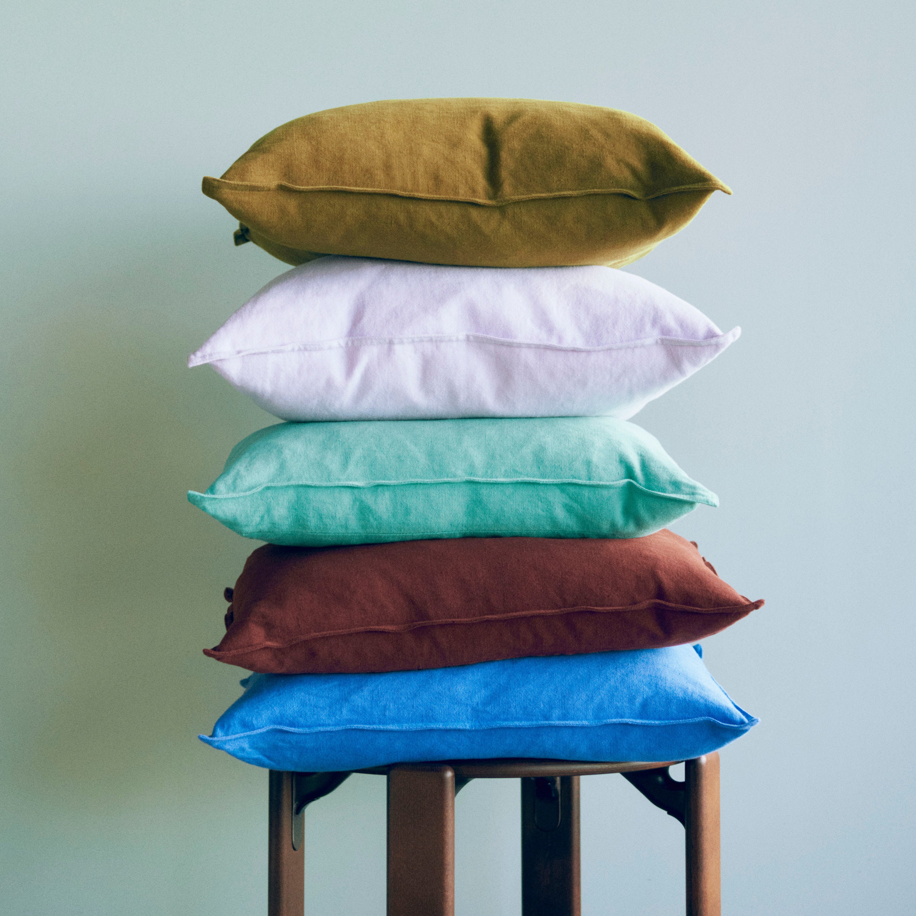 HAY Linen Kussenhoes 50 x 50 - Emerald Green