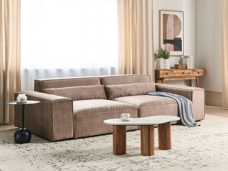 Sofa modułowa HELLNAR Jasnobrązowy dla 2 osób