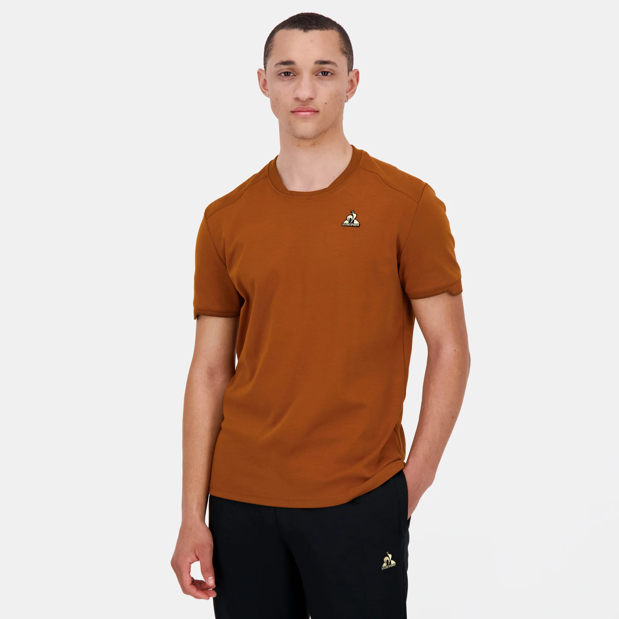 2510212-COQ D'OR Tee SS N°1 M caramel cafe | T-shirt Homme