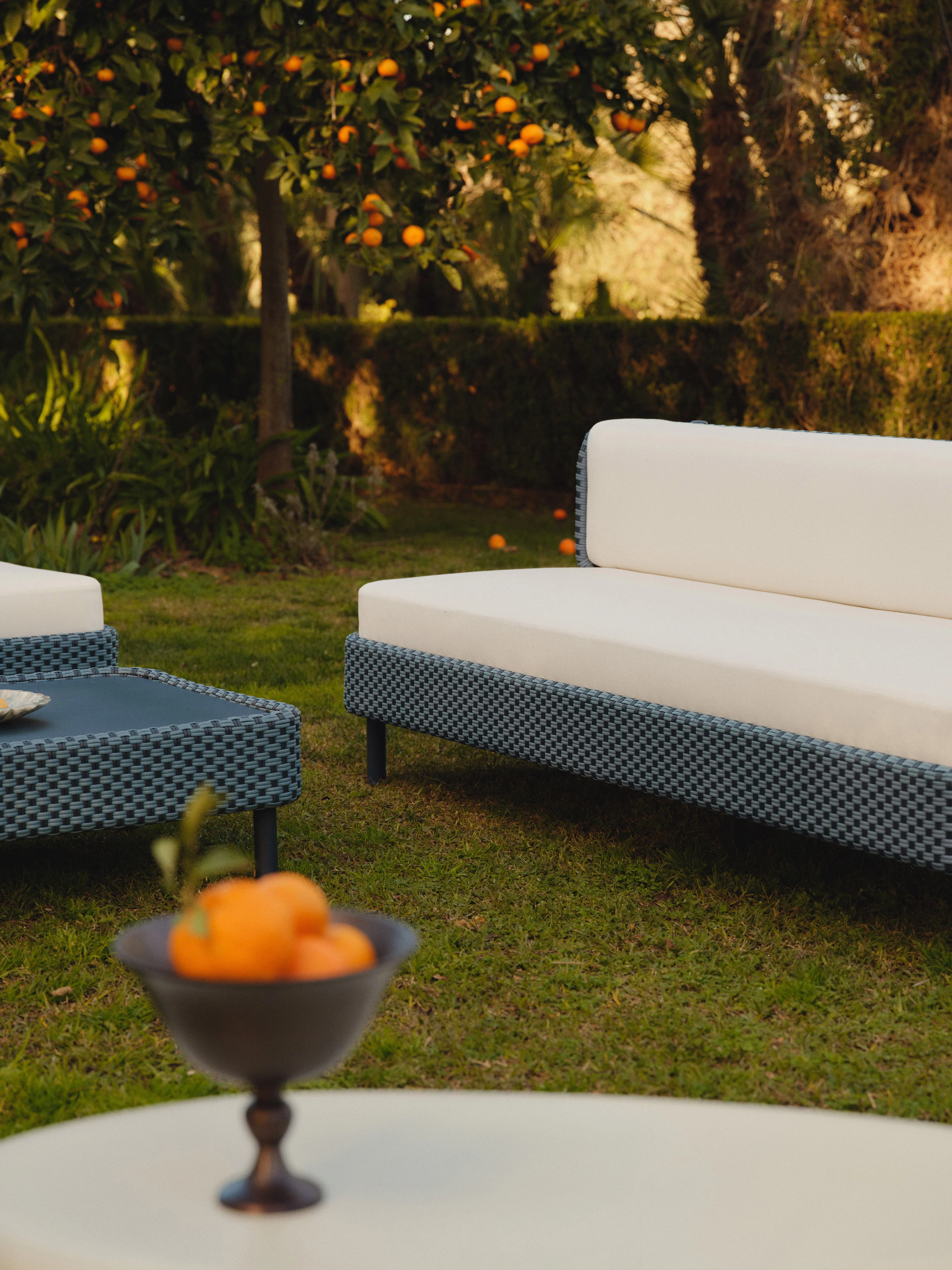 Modulares Garten-Sofa Hani (3-Sitzer) mit Schutzhülle