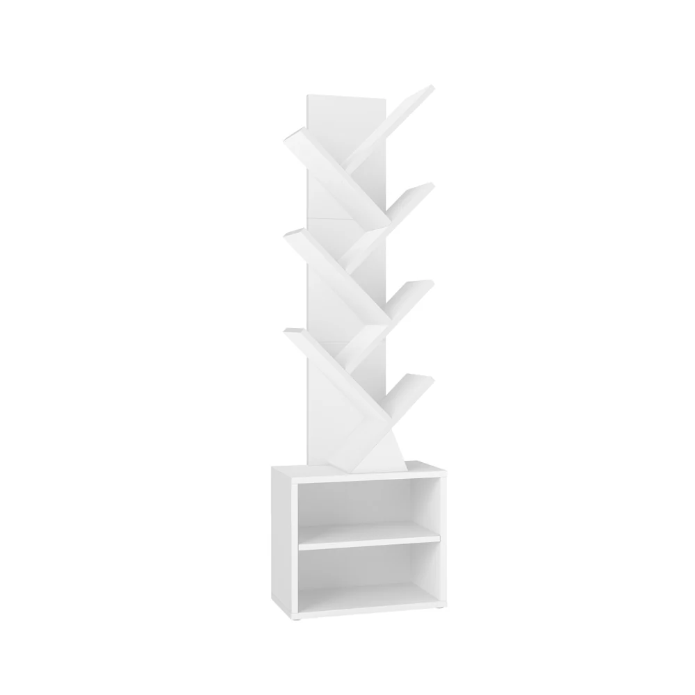 Custos Collection - Bibliothèque arbre moderne avec rangements ouverts