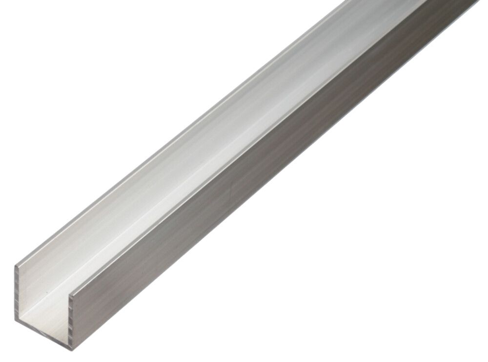 U-PROFIL GAH ALBERTS ALUMINIUM 20X20MM GRÅ 1000MM
