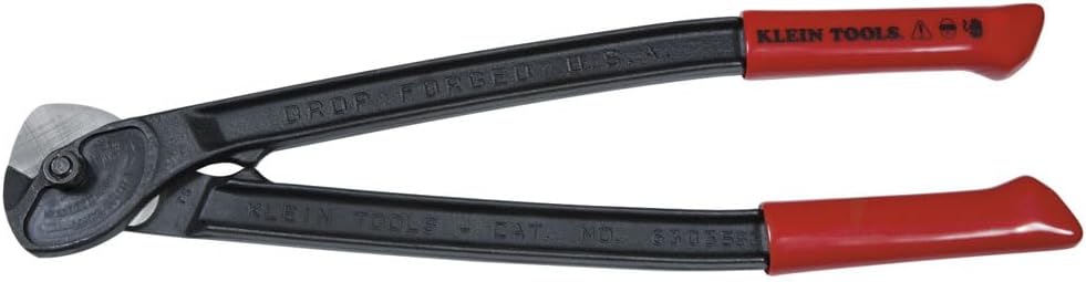Klein Tools 63035SC Specialty Cable Cutter, Wire Rope Cutter Cuts Wire up to 9/32-Inch and Stoffel Container Seals