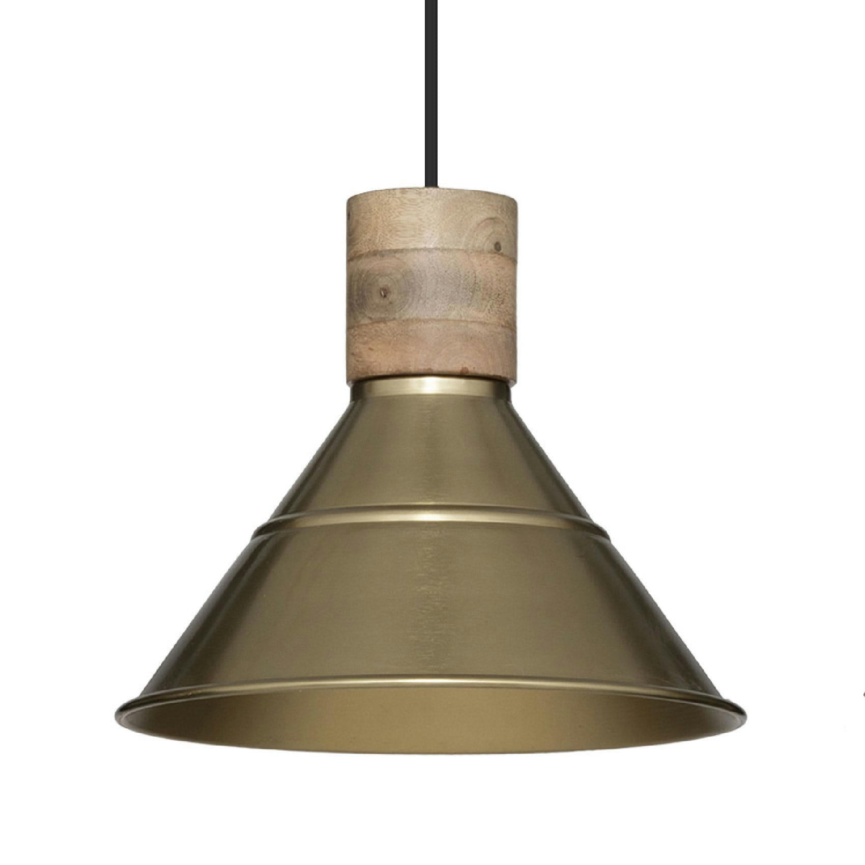 - Suspension à 3 abat-jour métal jaune soleil l 80 cm