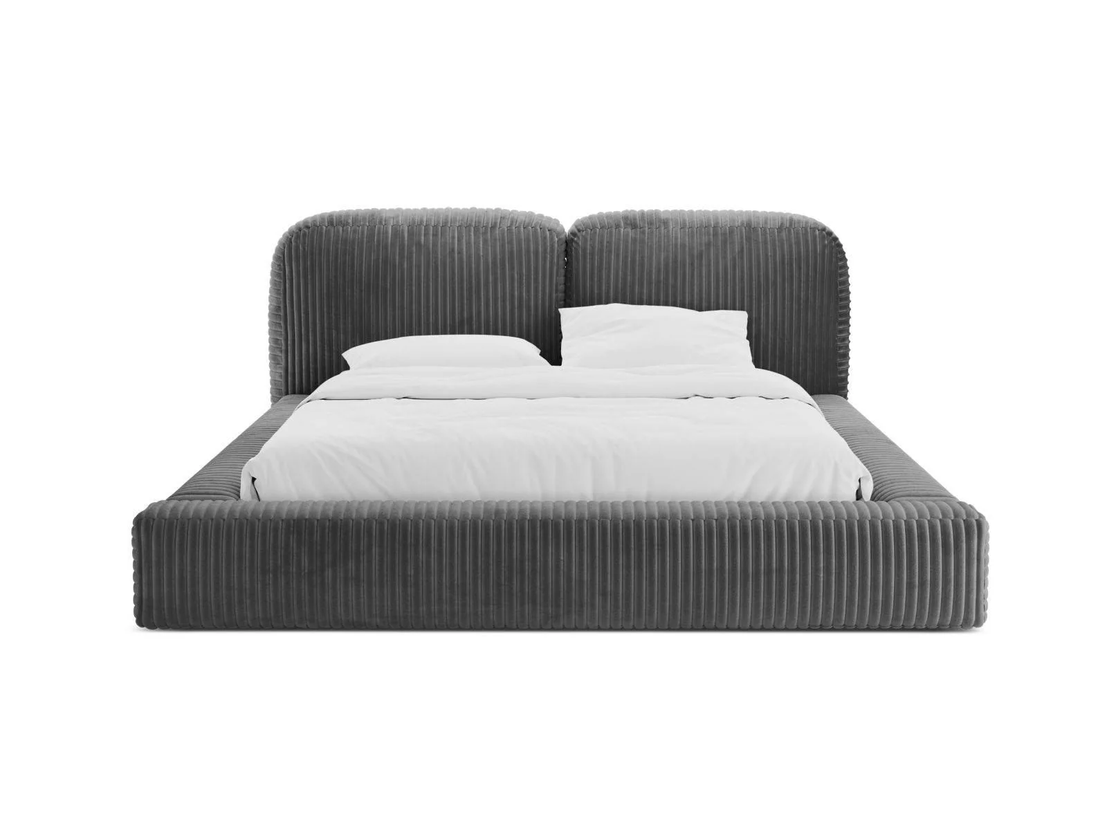 Bedframe Martina ribstof 200 x 200 met opbergruimte