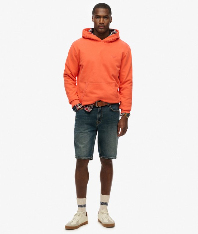 Essential Logo Half Brushed Hoodie