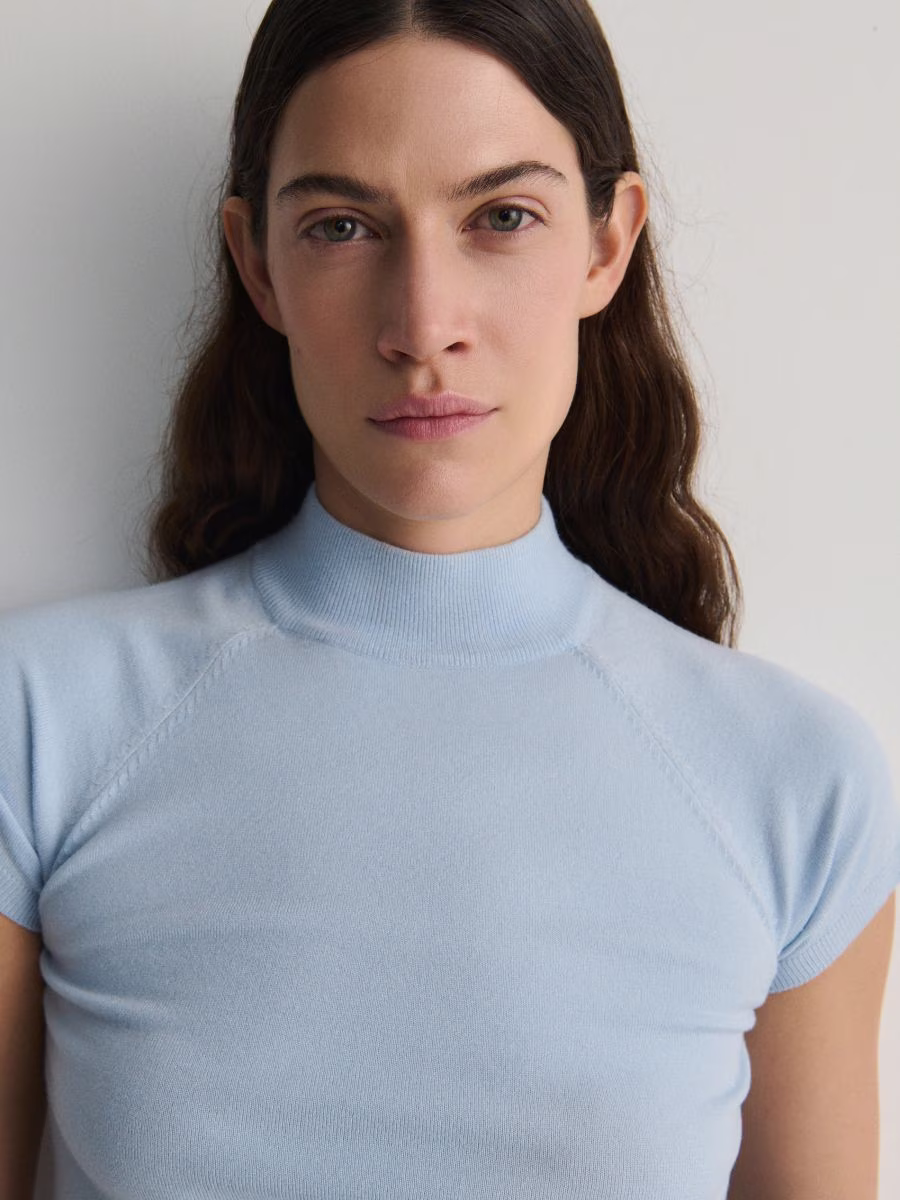 Mock Neck Blouse