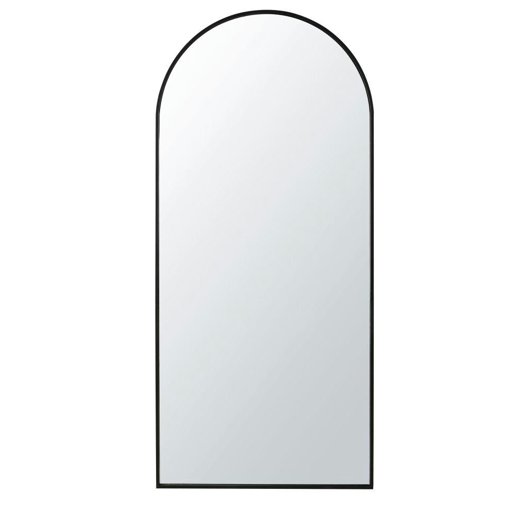 JULIO - Miroir arche en métal noir 65x140