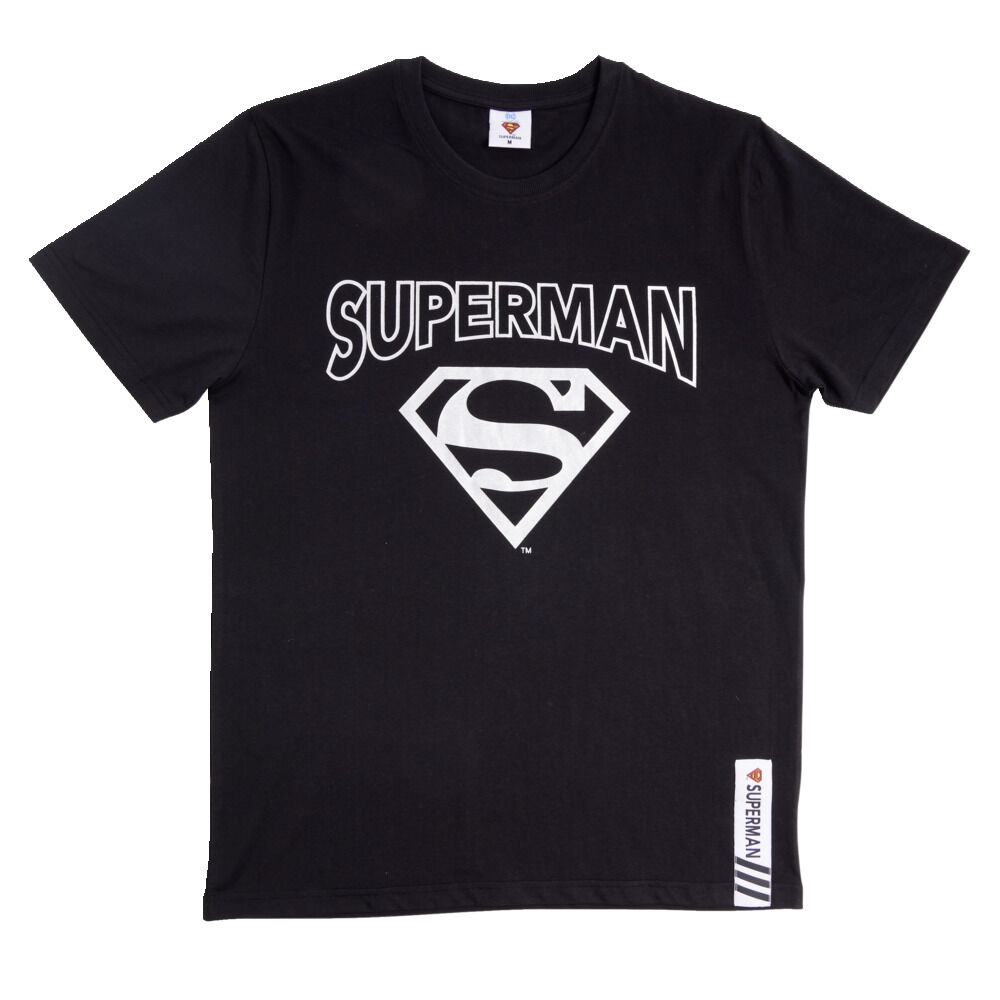 T-shirt Superman coton noir