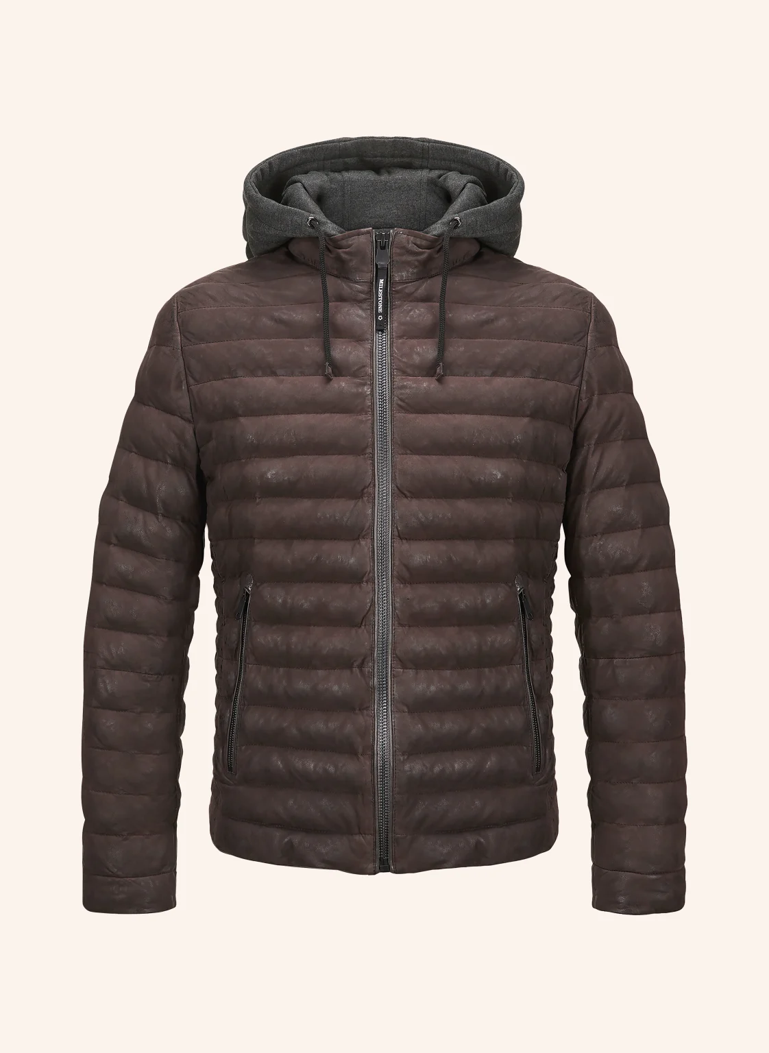 MILESTONE Lederjacke MSVIANO mit abnehmbarer Kapuze