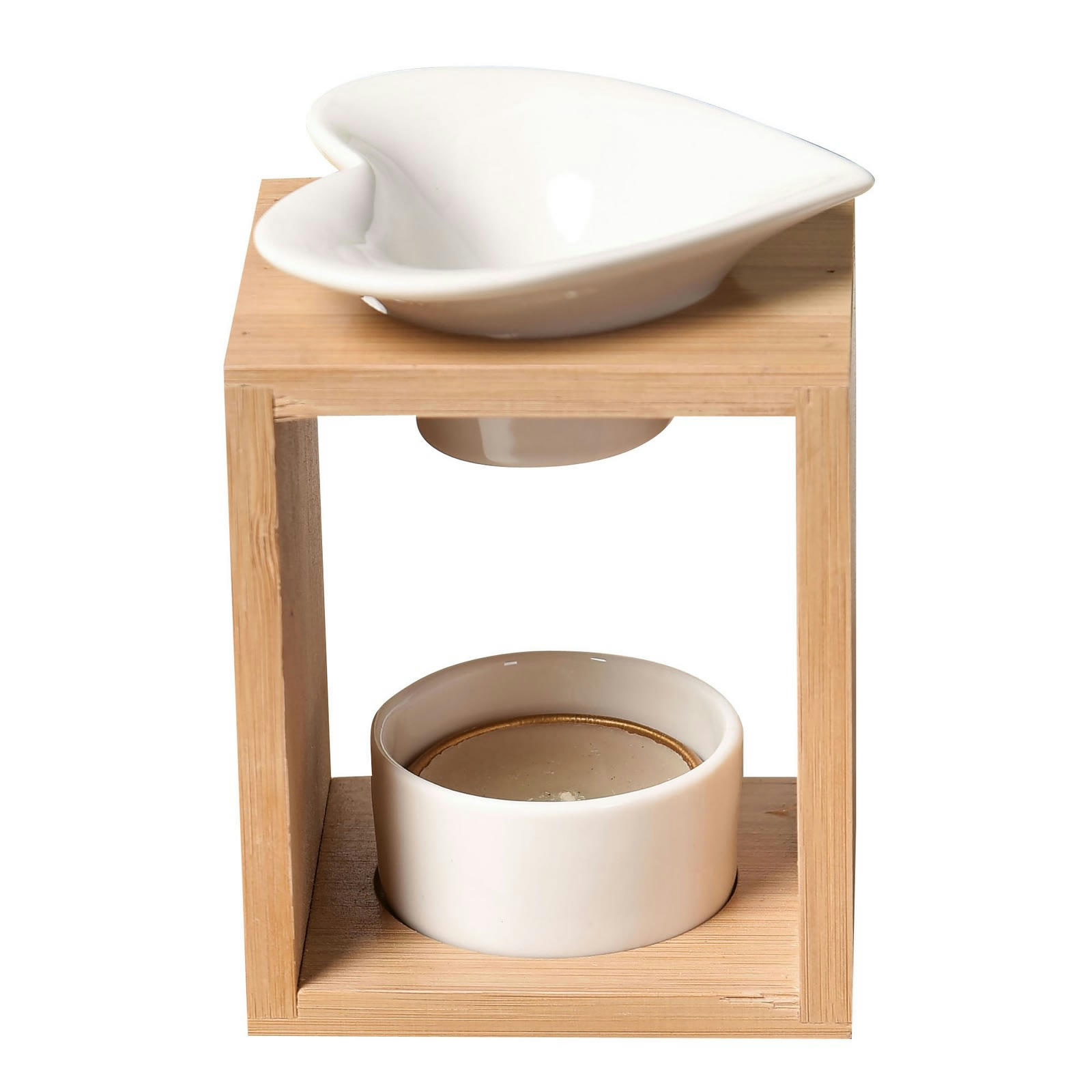 NATURÉA - Brûle parfum Arum en céramique et bambou