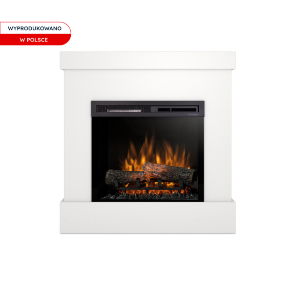 Kominek elektryczny 1400W Diro 23" XHD Biały Warmtec