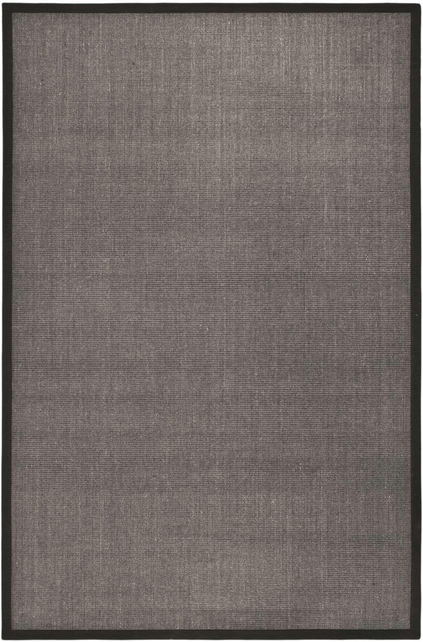 NATURAL FIBER - Tapis de salon interieur en gris charbon, 183 x 274 cm