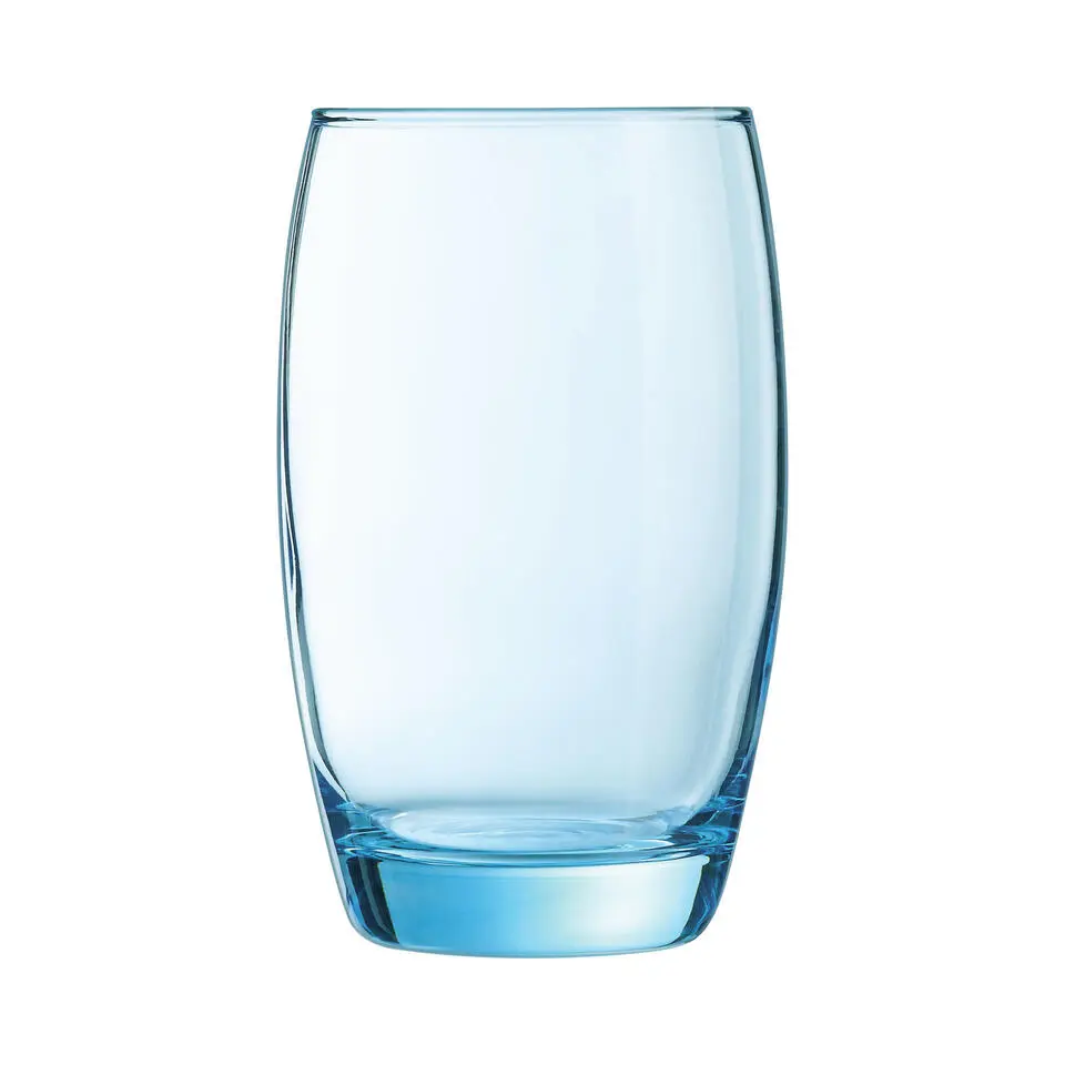 Arcoroc Drinkglazen - 6x stuks - transparant blauw - 350 ml
