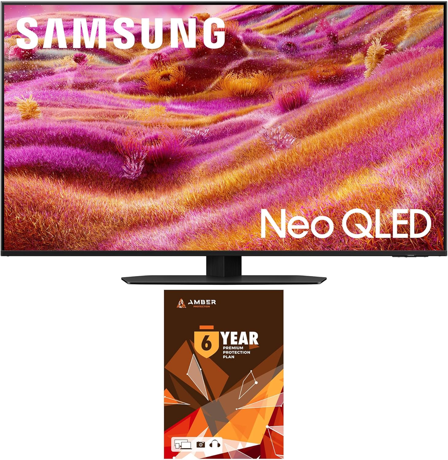 SAMSUNG QN50QN90FAFXZA 50 Inch Neo QLED 4K QN90F Vision AI Smart TV with 6 Year Amber Protection Plan (2025)