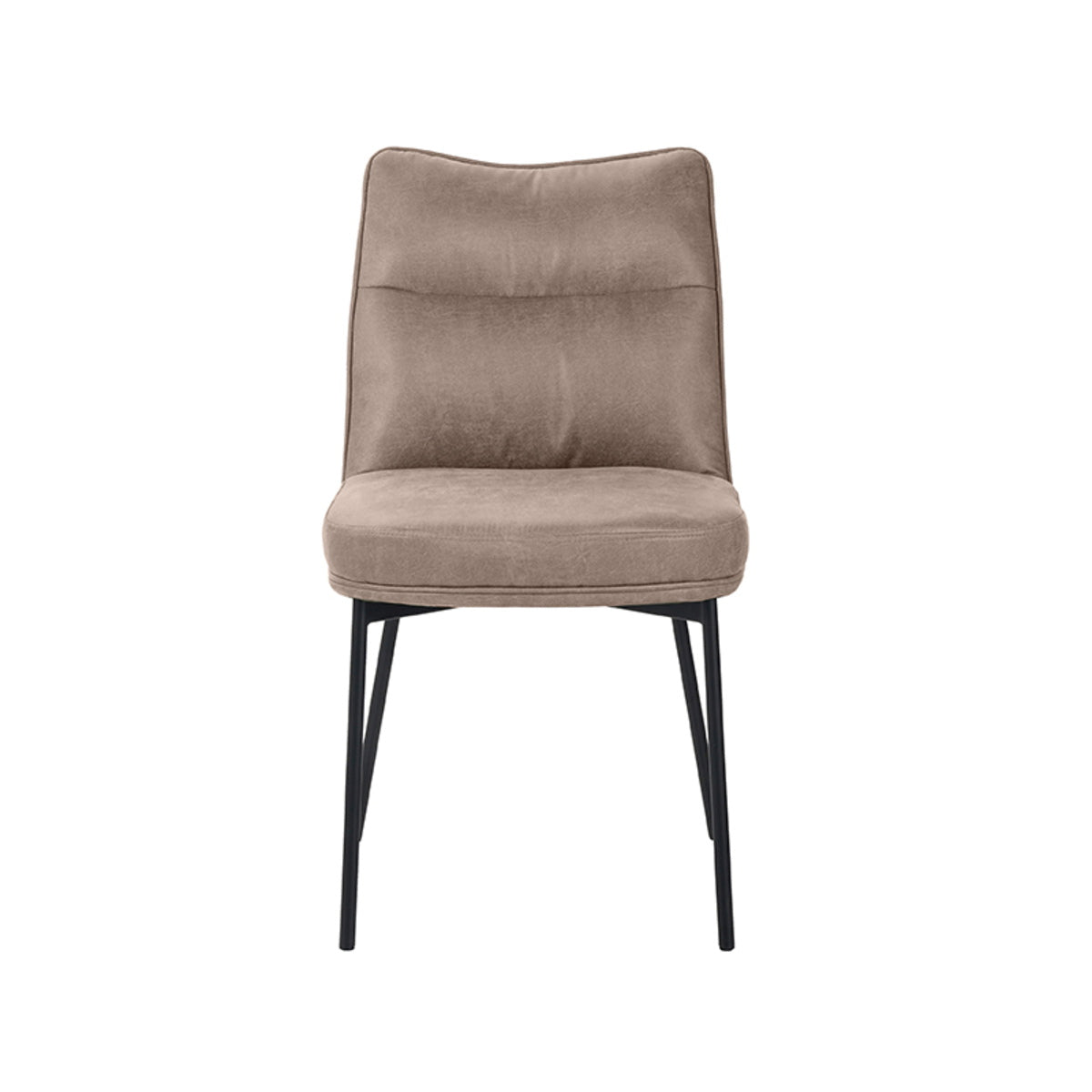 LABEL51 Eetkamerstoel Lennon - Taupe Stof - Set van 2