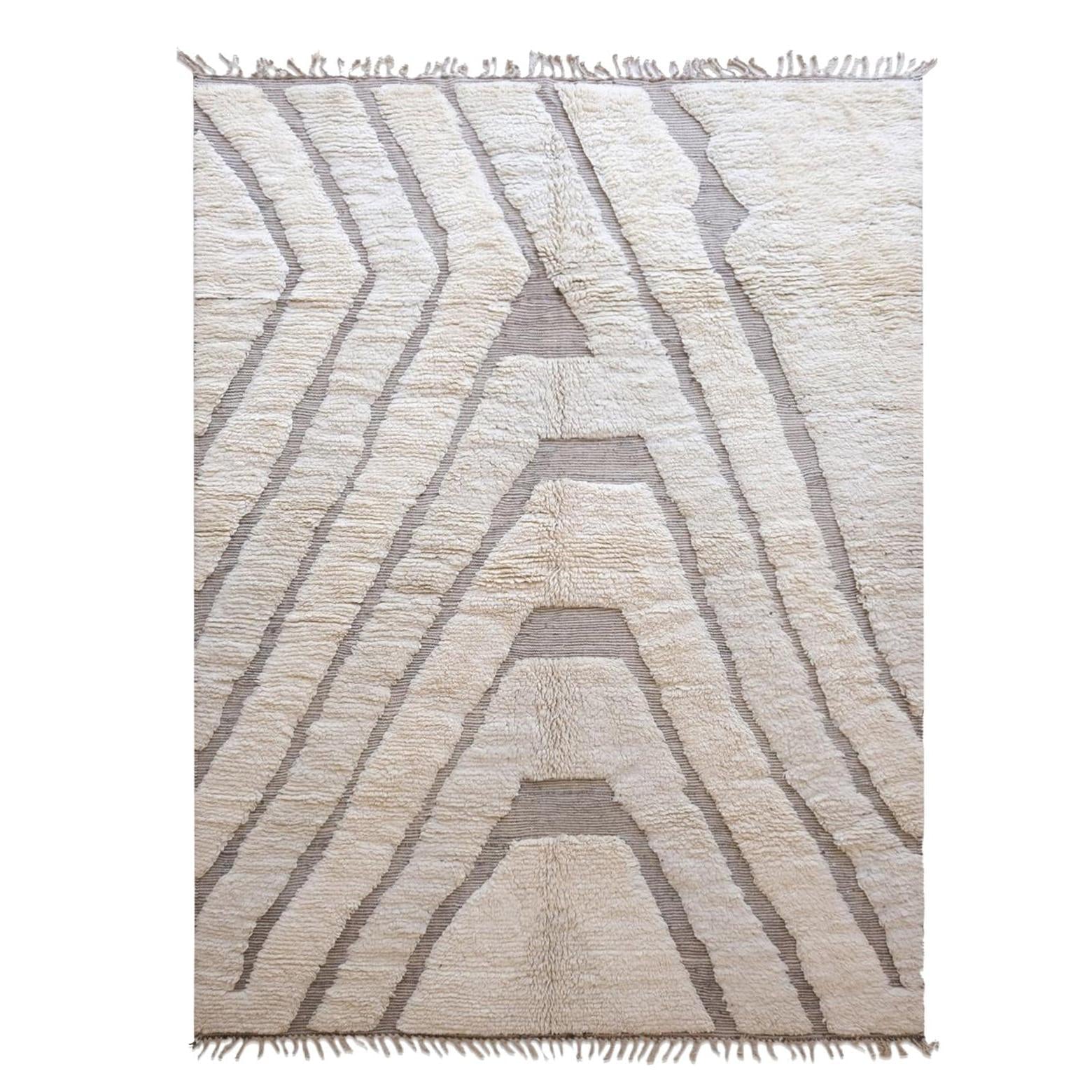 AFK Living vloerkleed Berber - handgemaakt - Wol - 80 cm x 240 cm