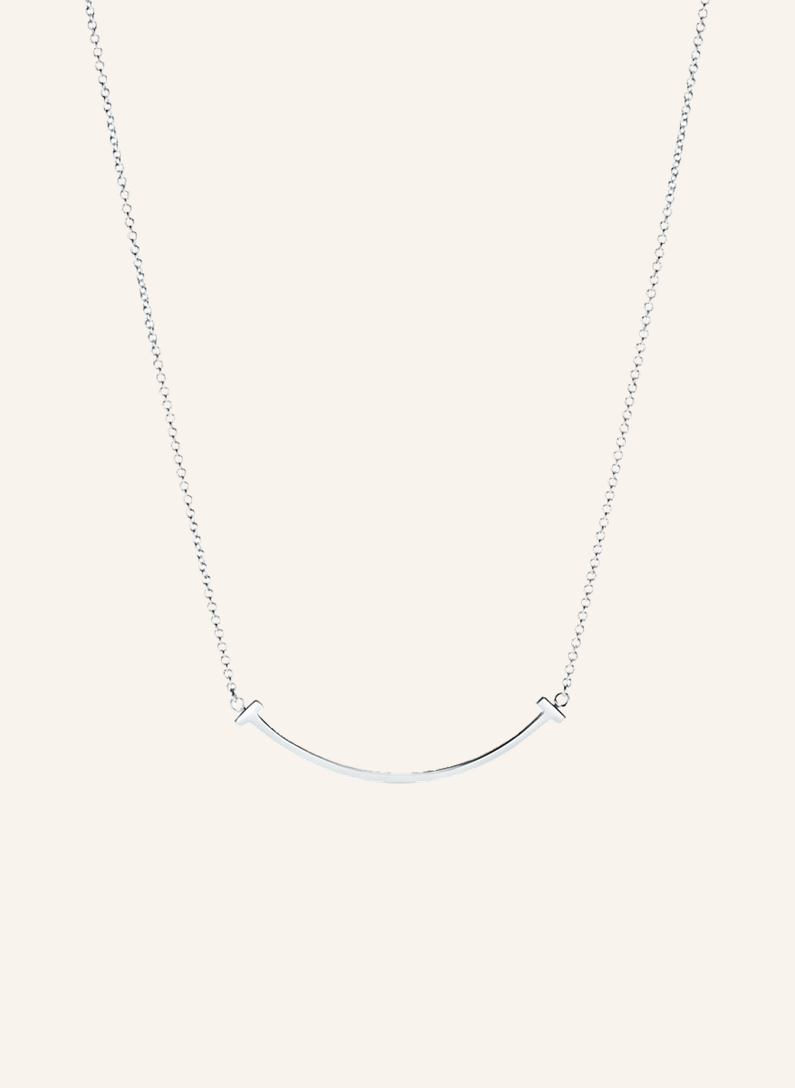 TIFFANY & Co. Halskette TIFFANY T SMILE aus 18 Karat Weißgold