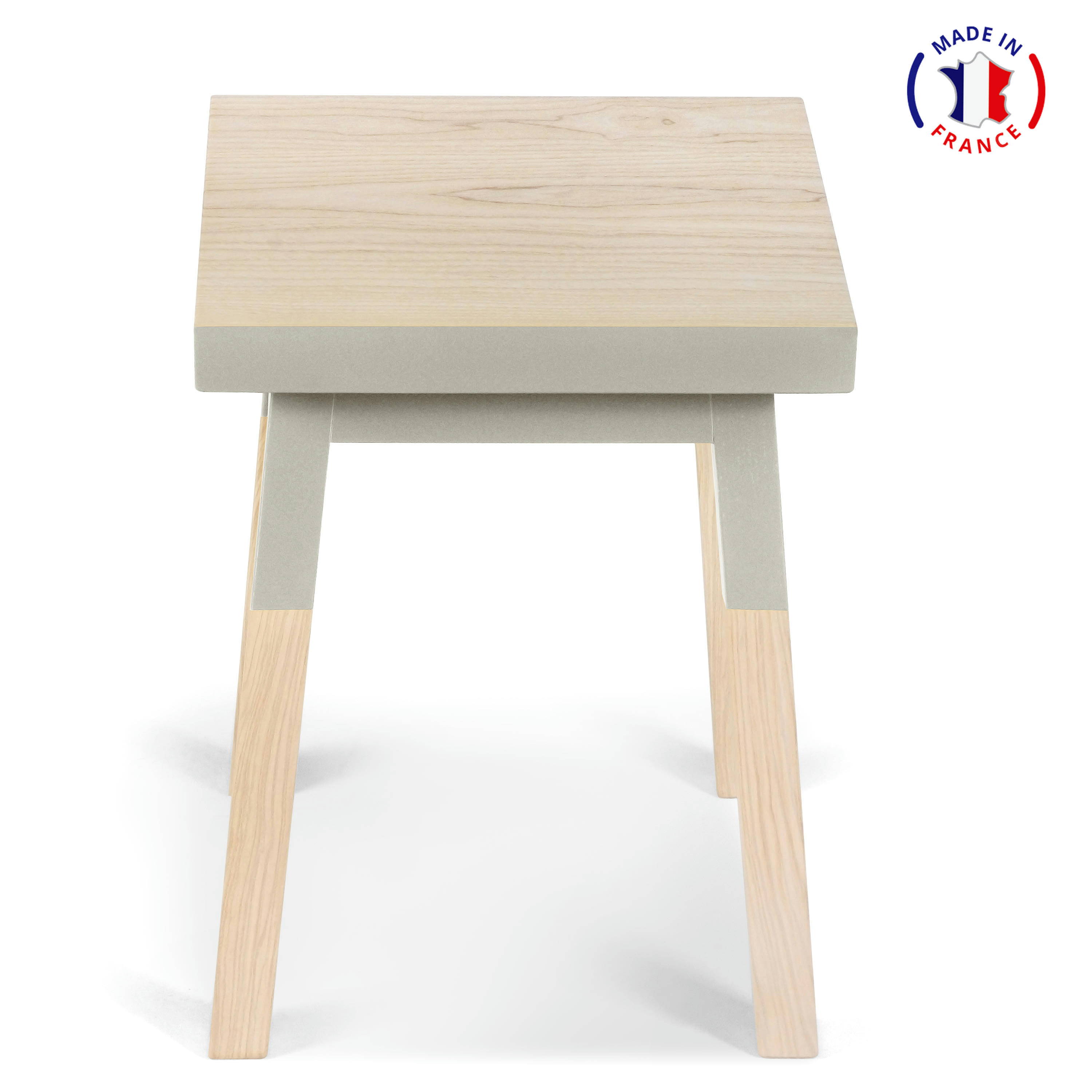 EGEE - 2 tabourets 100% frêne massif, assise 35 cm