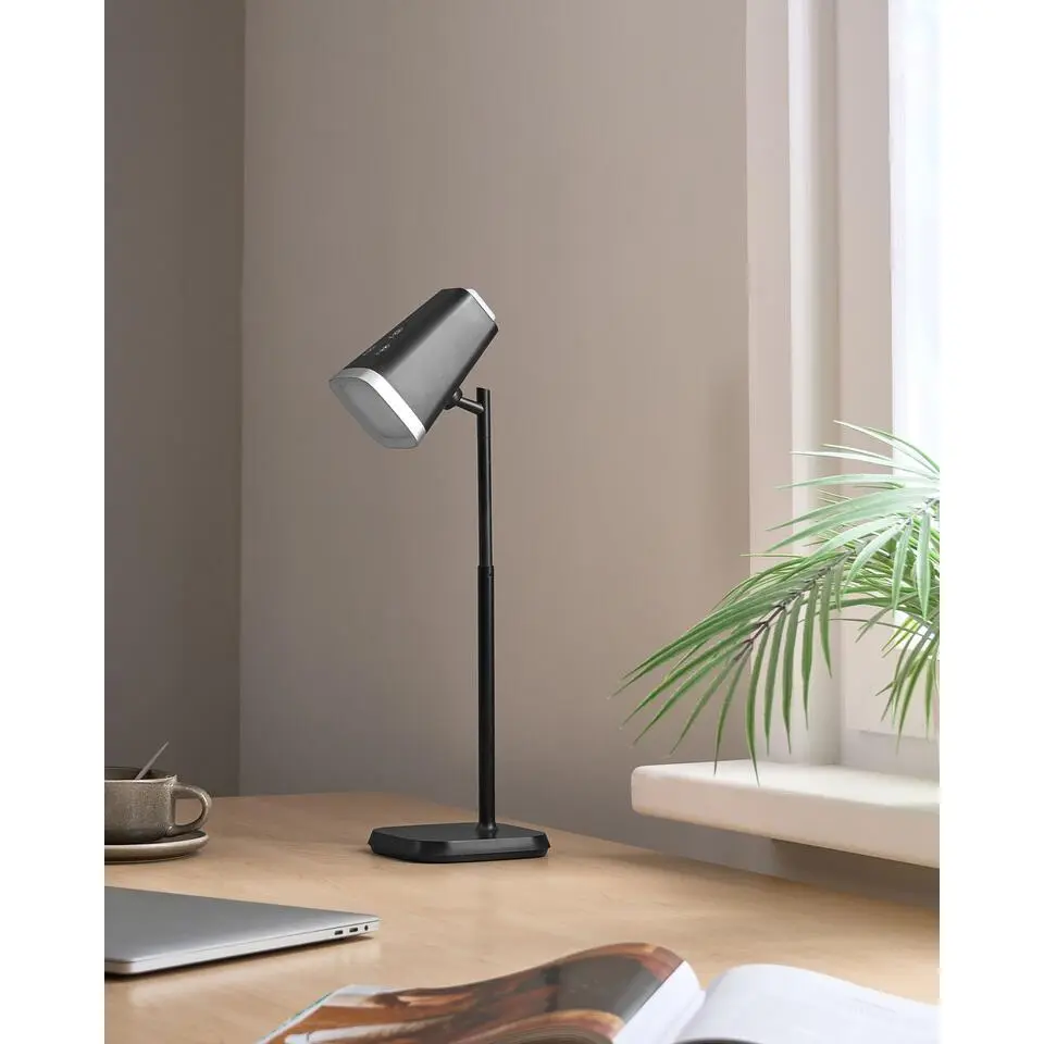 MUSCA - Bureaulamp LED - Zwart - Synthetisch materiaal