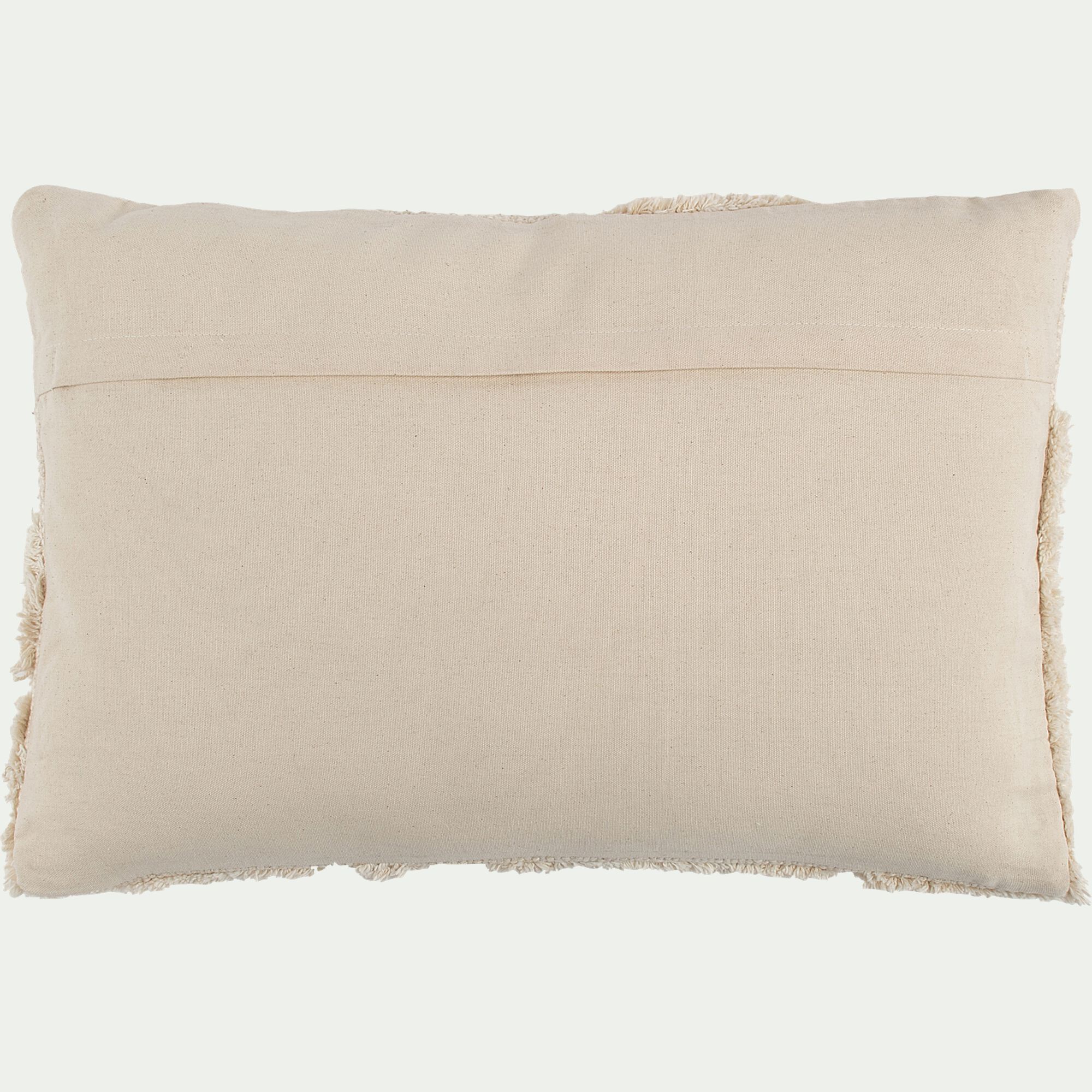MELLIA - Coussin en coton effet laineux 40x60cm - beige