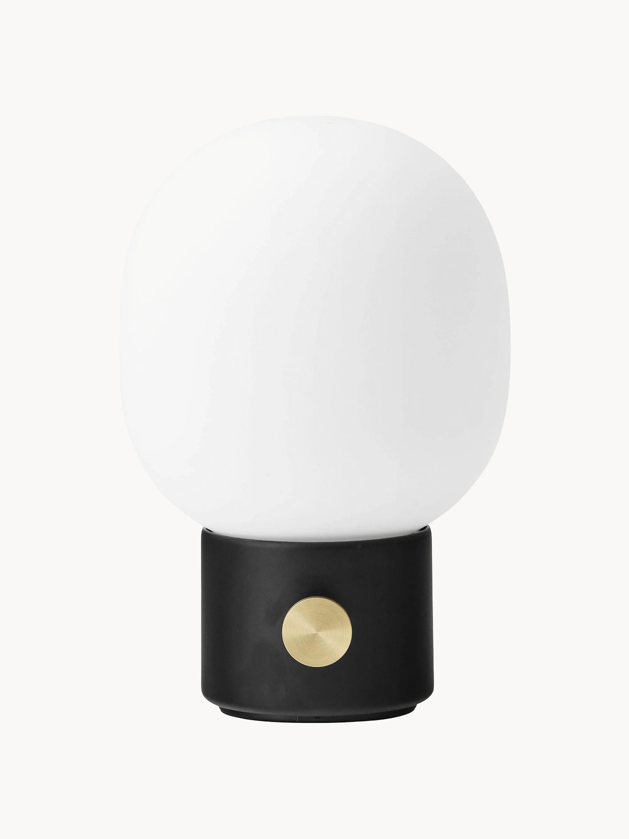 Kleine mobile Tischlampe JWDA mit USB-Anschluss, dimmbar