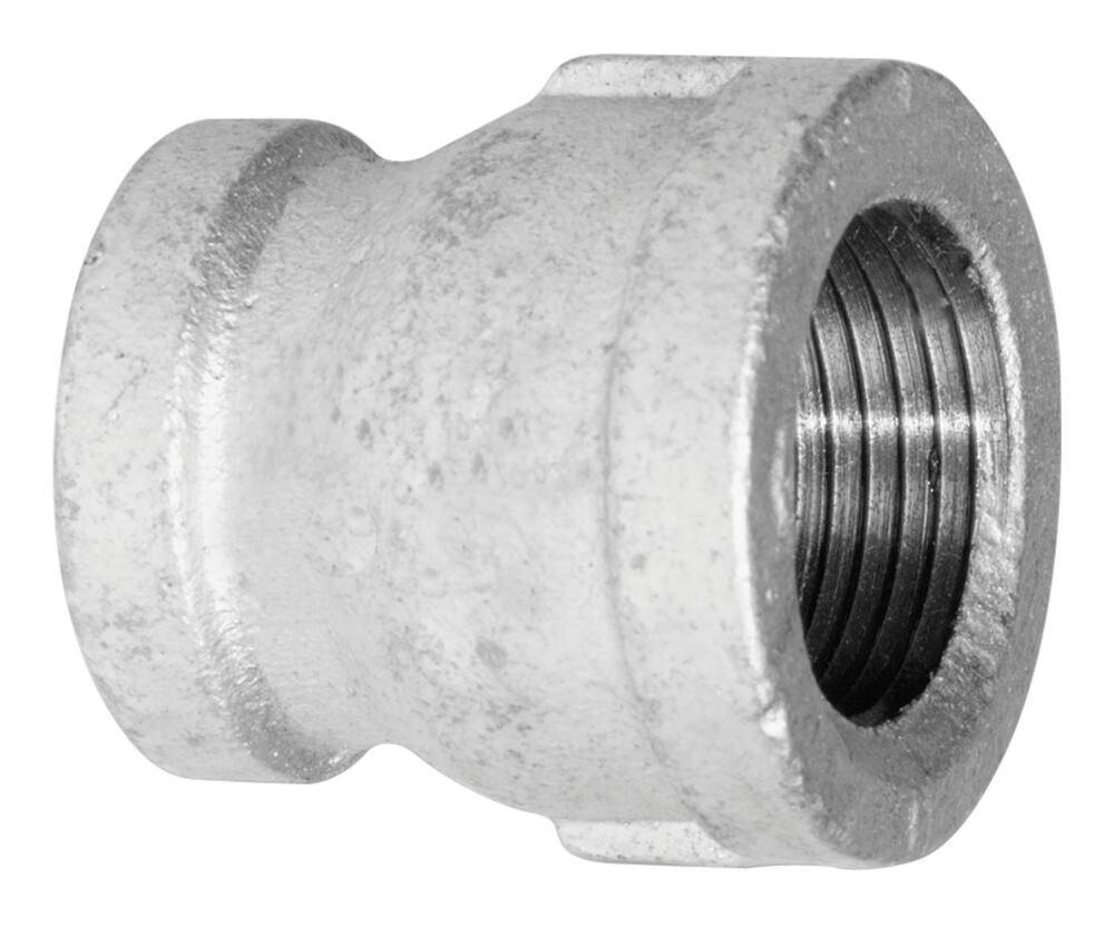 Aqua-Dynamic Galvanized Iron Fitting Coupling, Female Pipe Thread, 1 x 1/2-in