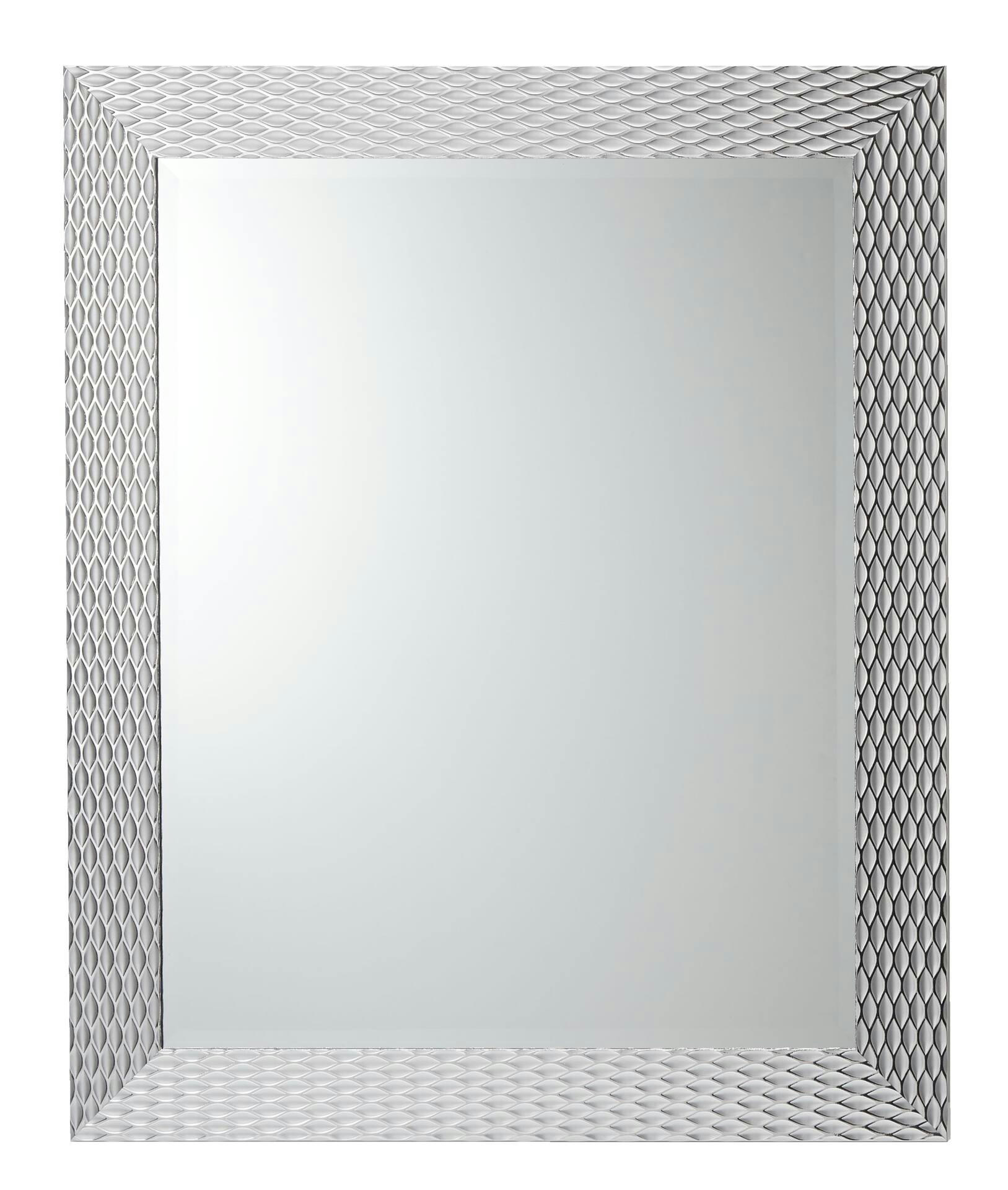 CANVAS Altona Rectangular Wall Mirror, Chrome, 27-1/8 x 33-1/16-in