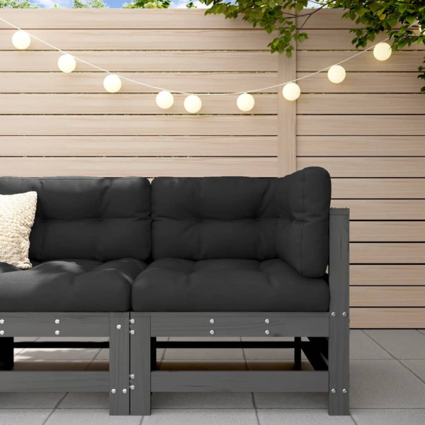 VidaXL Ogrodowa sofa narożna szara
