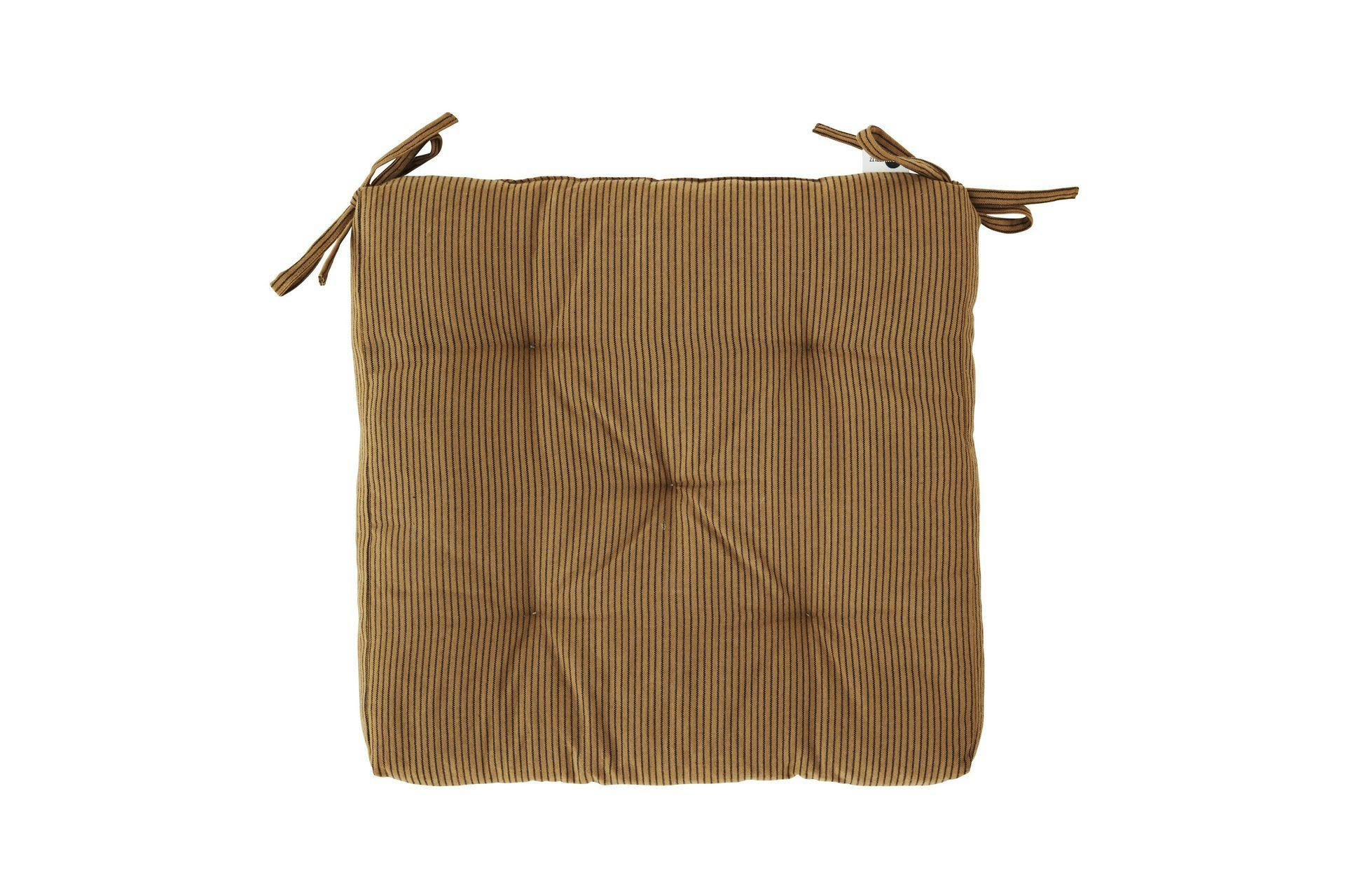 FAZA - Coussin de chaise en coton orange et noir