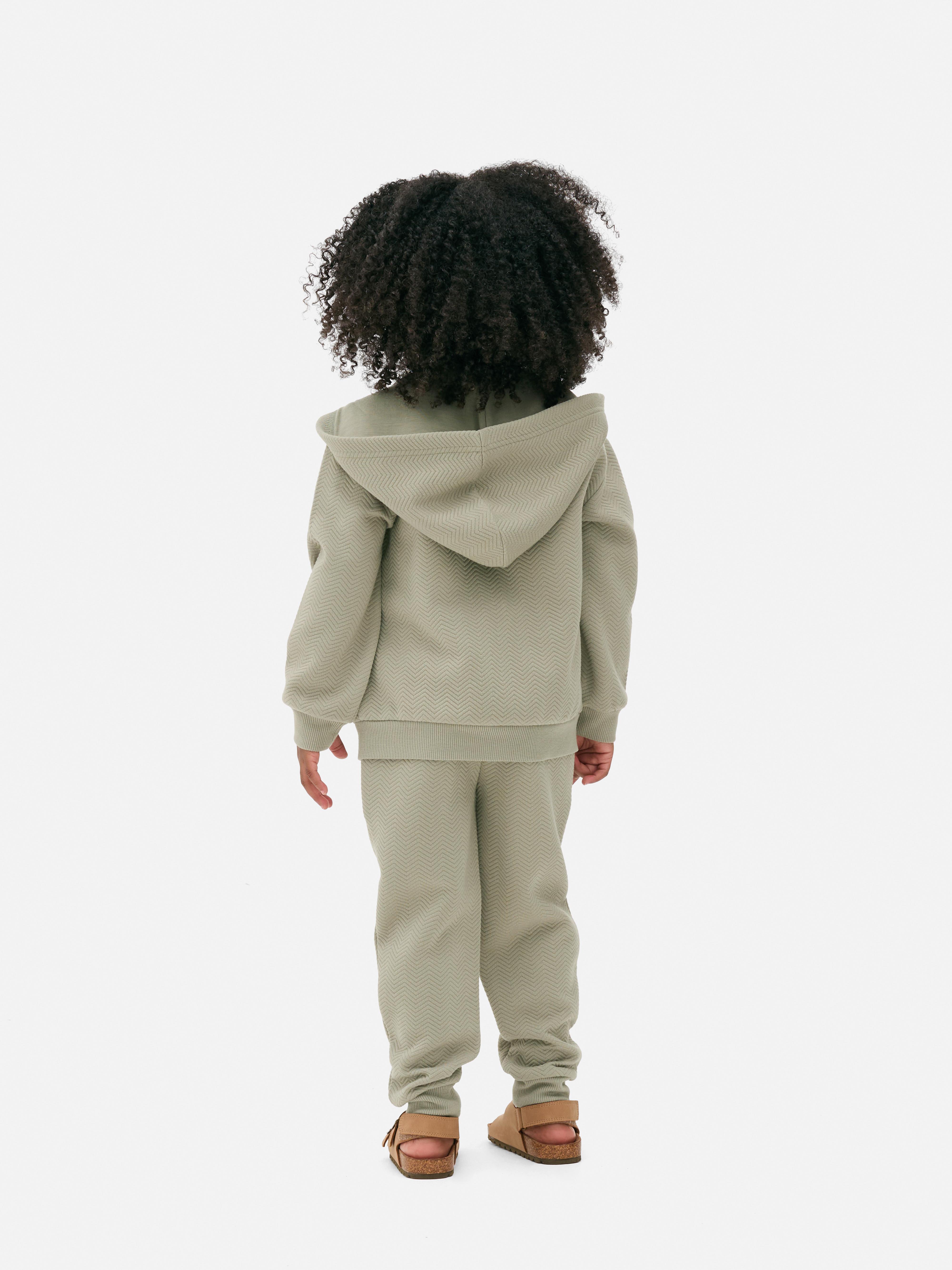 1.5-8yrs | Textured Zip-Up Hoodie