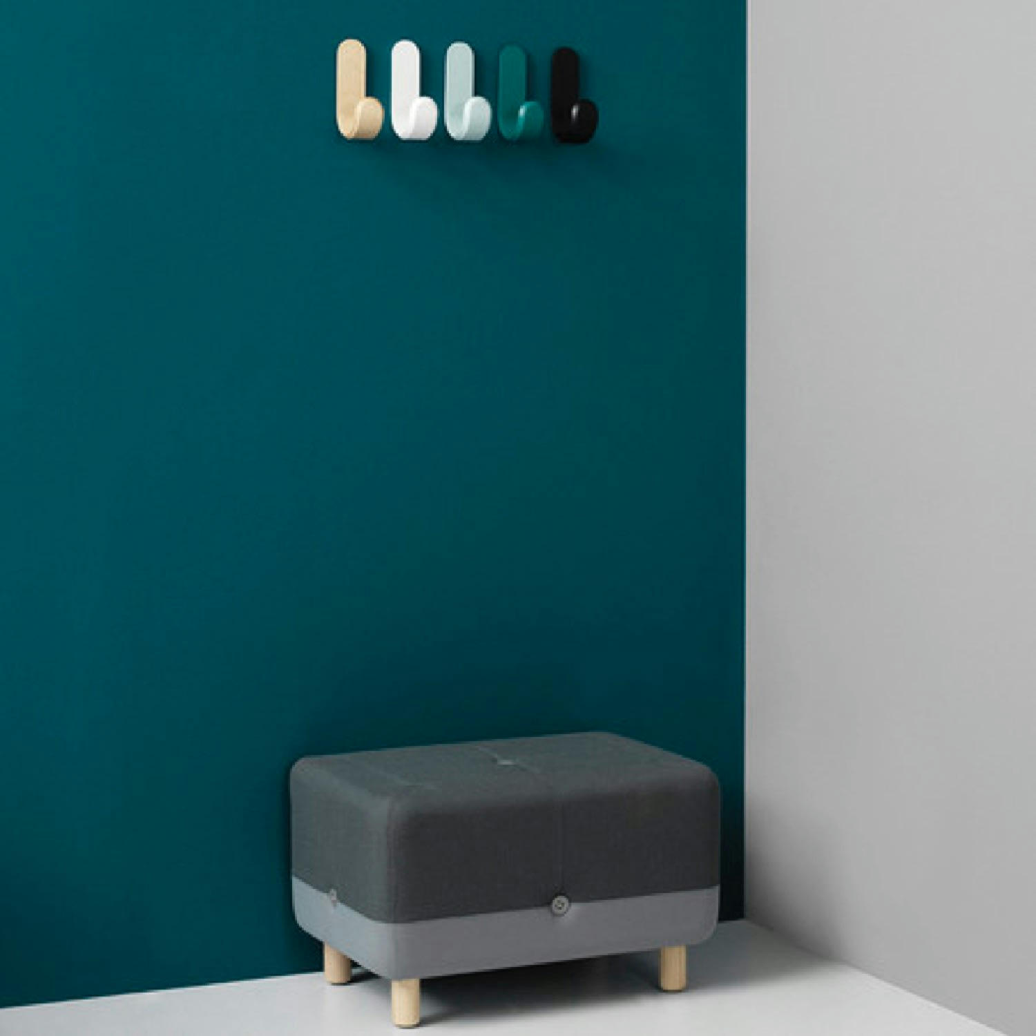 CURVE - Patère blanche