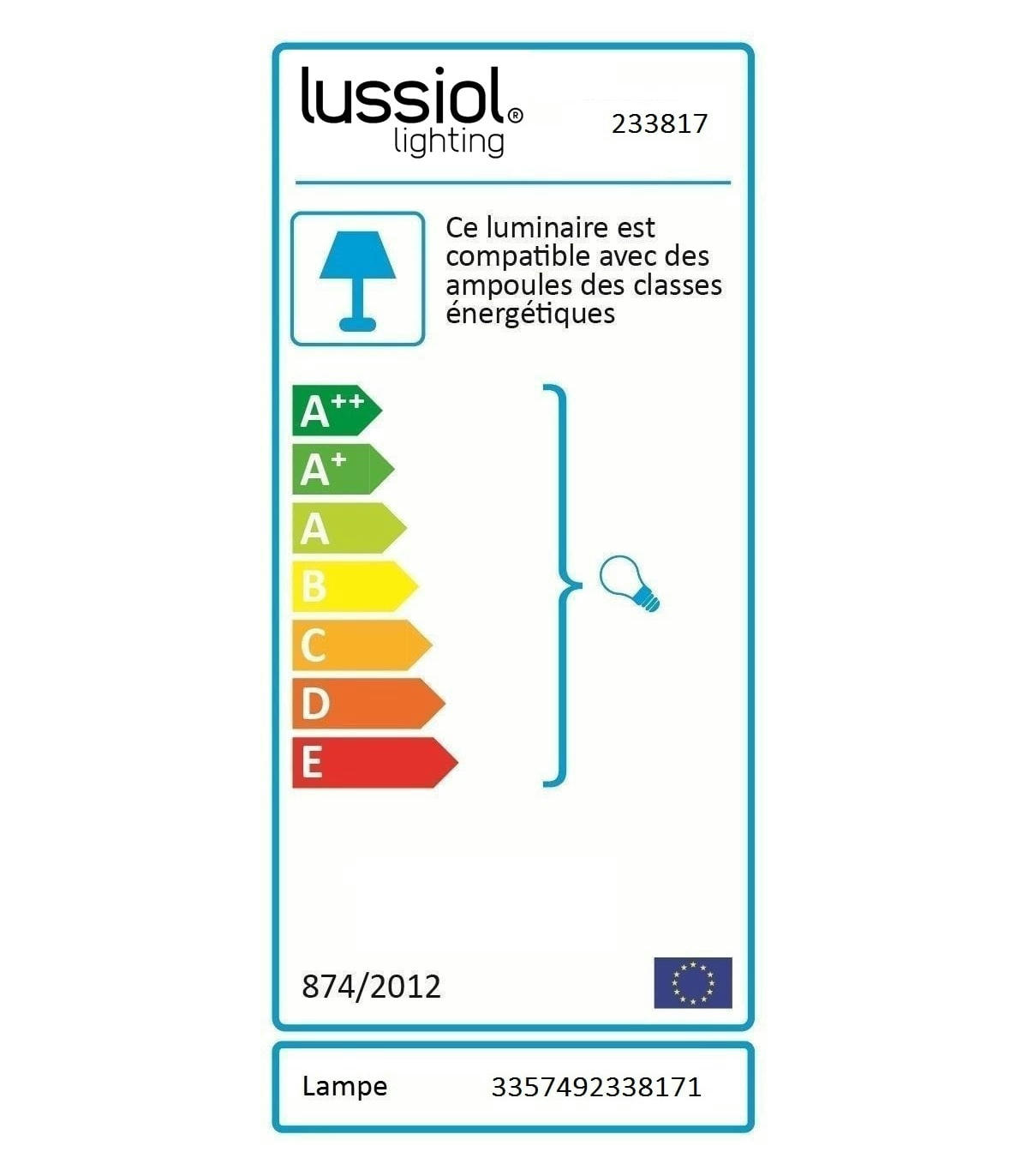 ZEPHIR - Lampe en métal gris h.20 cm