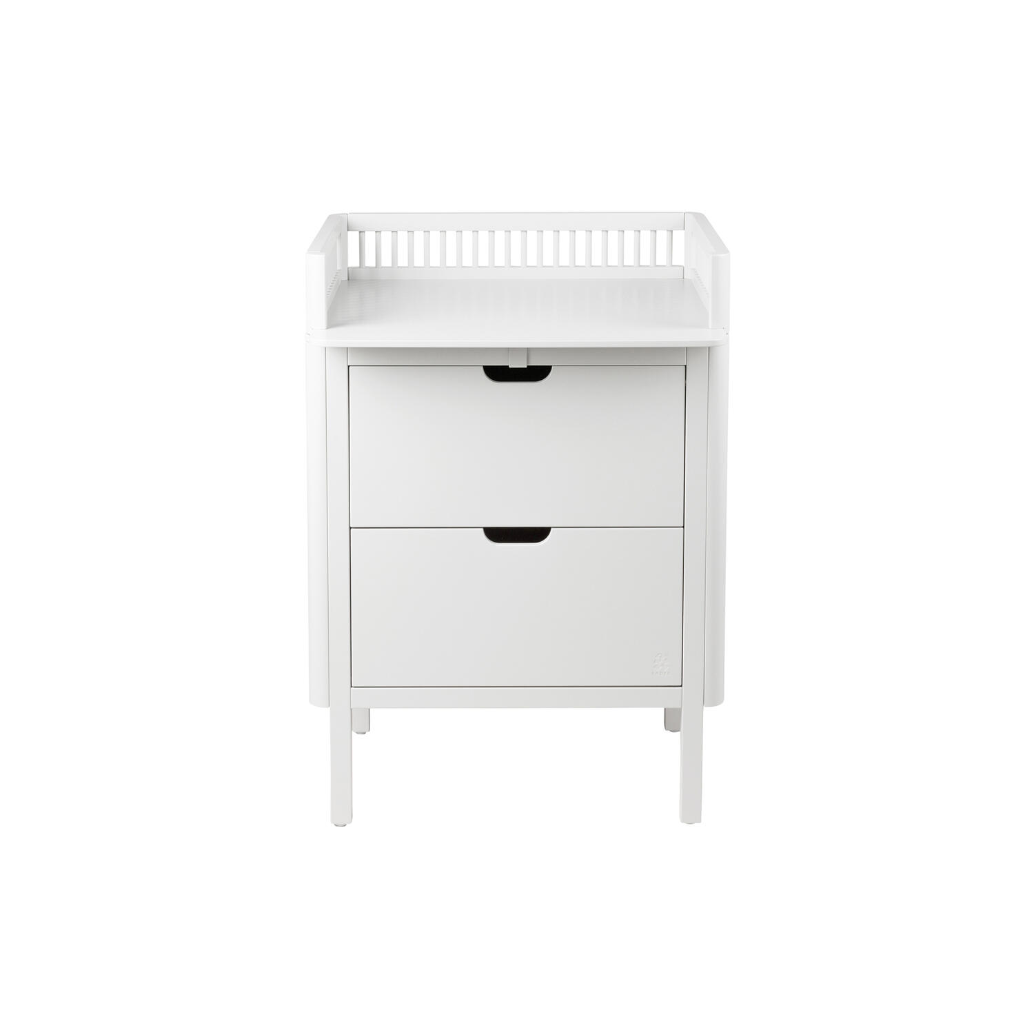 Sebra puslebordet med skuffer, classic white