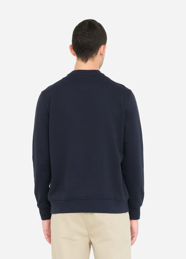 Felpa in cotone con logo