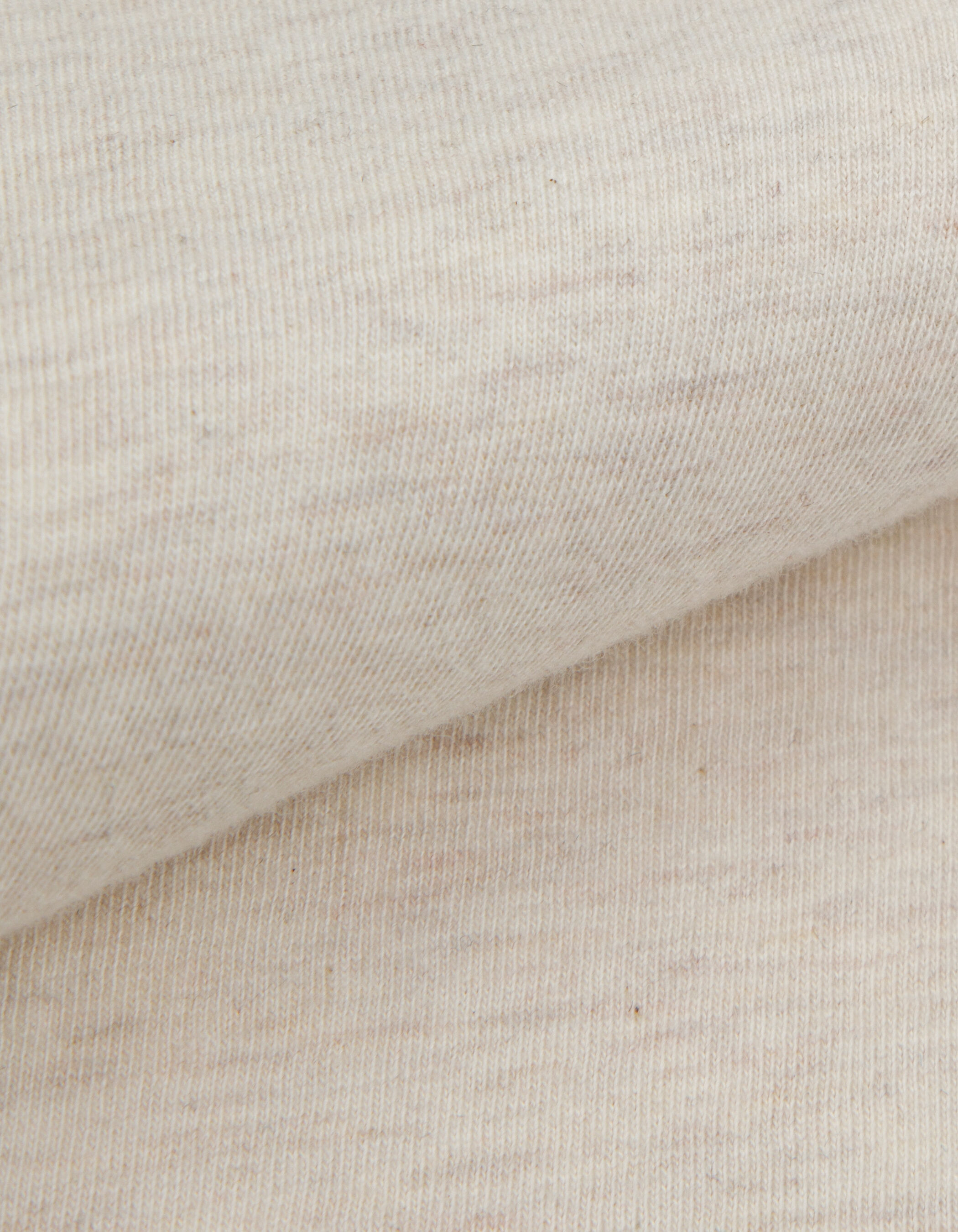 T-shirt col rond beige message poitrine Homme