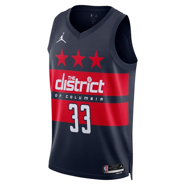 Kyle Kuzma Washington Wizards Jordan Brand Unisex 2024/25 Swingman Jersey - Statement Edition - Navy