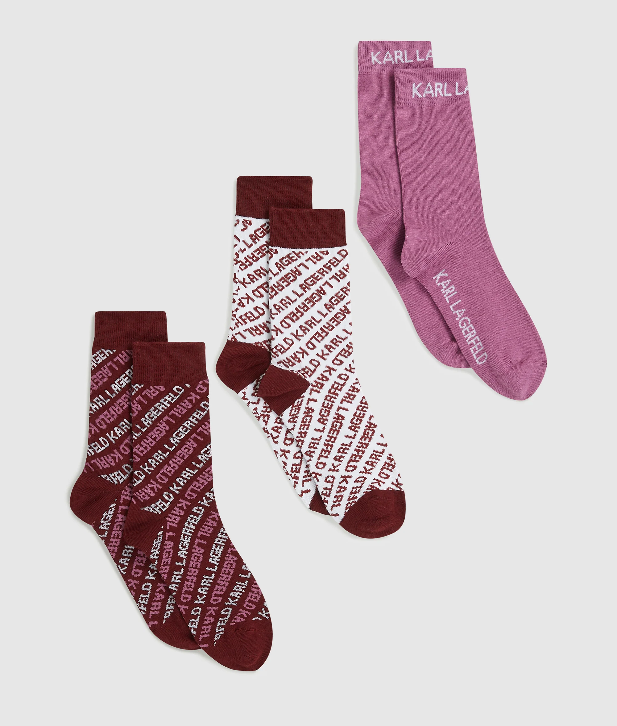 Chaussettes avec logo sur toute la surface – lot de 3