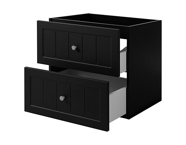 Meuble suspendu sous lavabo GUSTO noir 60 cm