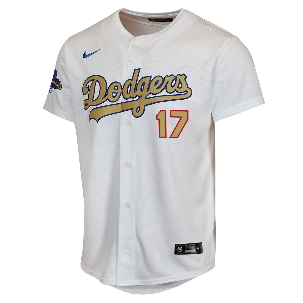Shohei Ohtani Los Angeles Dodgers Nike Youth 2025 Gold Collection Limited Jersey - White